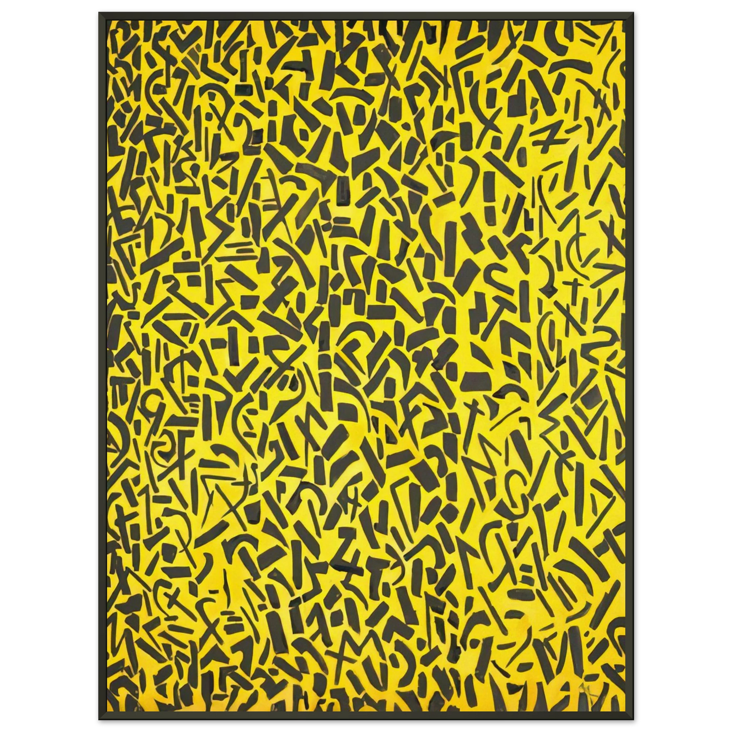 Alma Woodsey Thomas ORIENTAL GARDEN CONCERTO 1976 Framed Art Print - Aluminum Frame - 60x80 cm / 24x32 inches