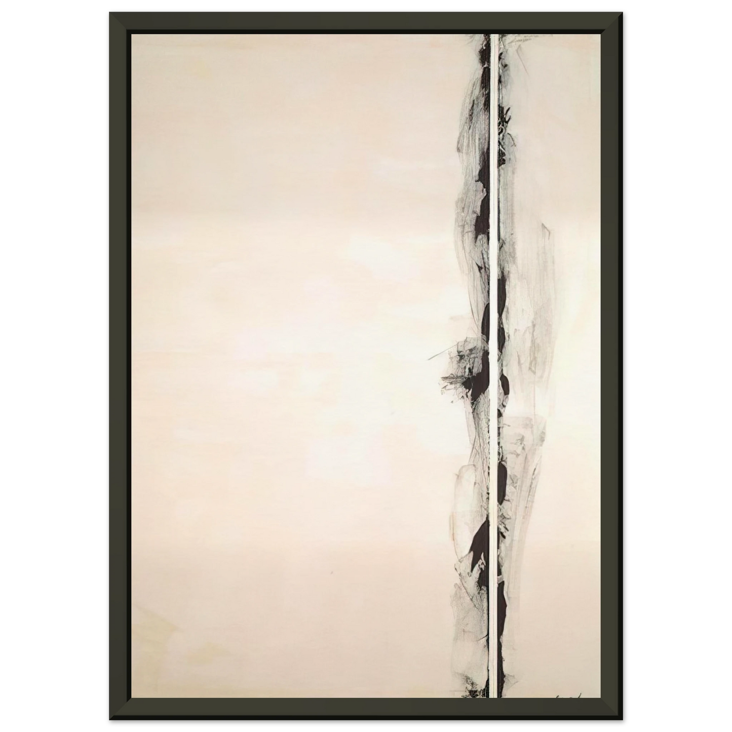 Barnett Newman The Station of the Cross First Station Framed Art Print - Aluminum Frame - 60x80 cm / 24x32 inches