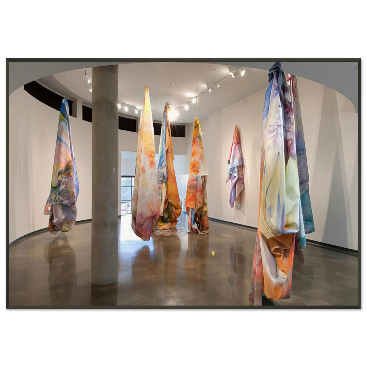 Sam Gilliam Close to Trees Framed Art Print - Aluminum Frame - 21x29.7 cm / 8x12"
