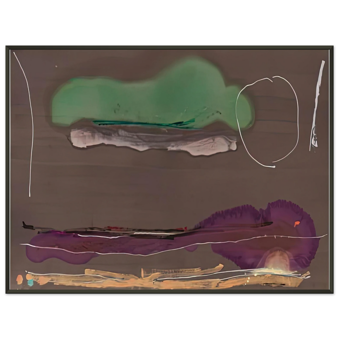 Helen Frankenthaler Madrid 1984 Framed Art Print - Aluminum Frame - 70x100 cm / 28x40 inches