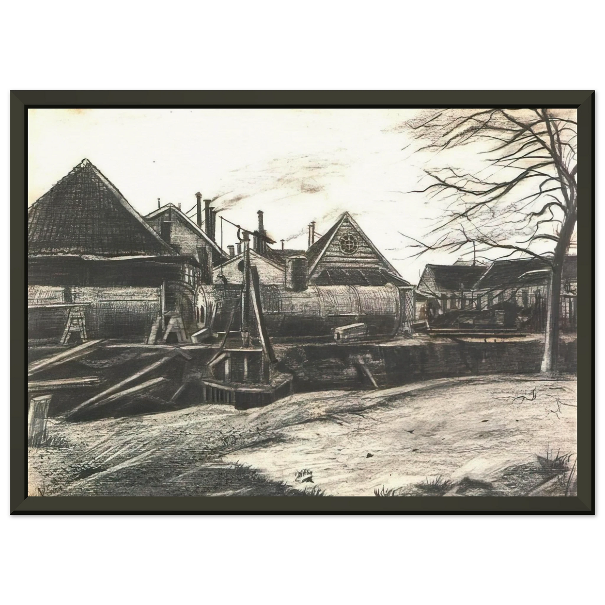 Vincent van Gogh  Factory Framed Art Print  - Aluminum Frame - 40x50 cm / 16x20 inches