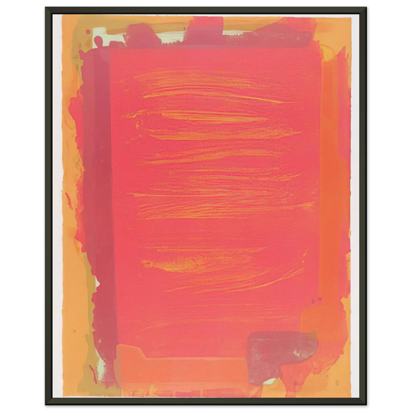 John Hoyland Untitled II 1974 Framed Art Print - Aluminum Frame - 60x80 cm / 24x32 inches