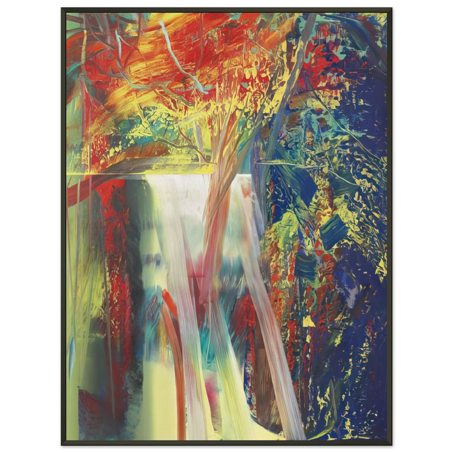 Gerhard Richter ABSTRACT PAINTING 610 1 Framed Art Print - Aluminum Frame - 60x80 cm / 24x32 inches