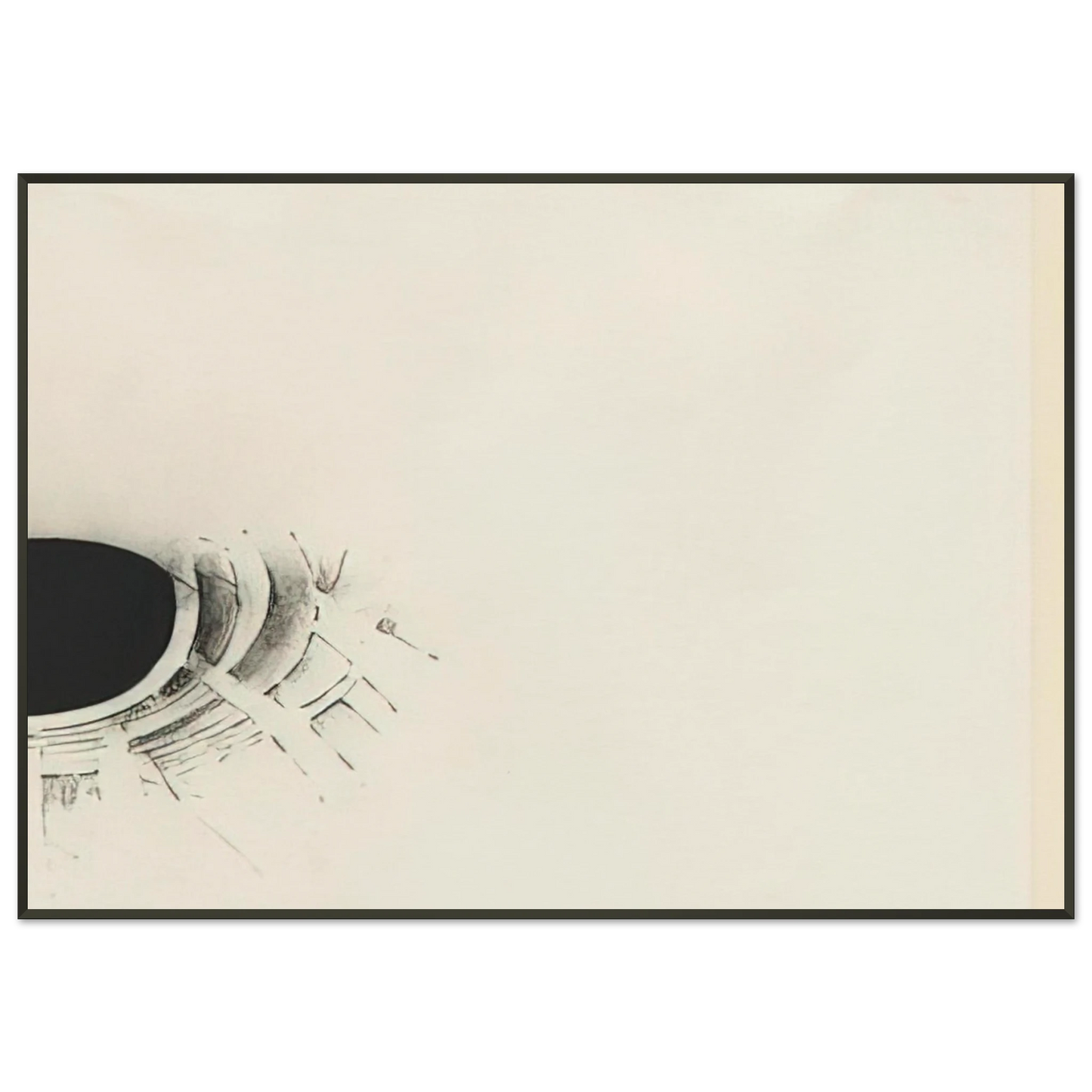 Lee Bontecou UNTITLED 1960 1 Framed Art Print - Aluminum Frame - 21x29.7 cm / 8x12"