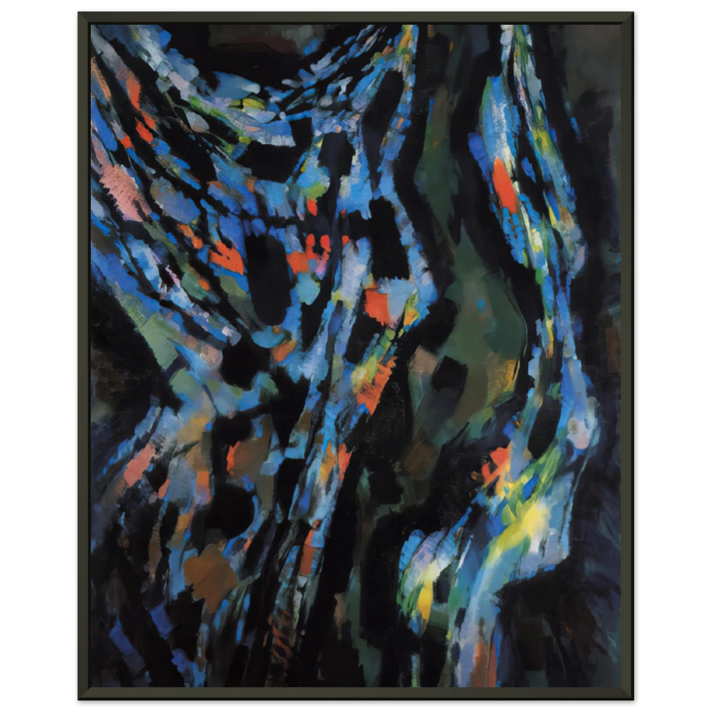 Alfred Manessier Les Tenebres 1962 Framed Art Print - Aluminum Frame - 60x80 cm / 24x32 inches