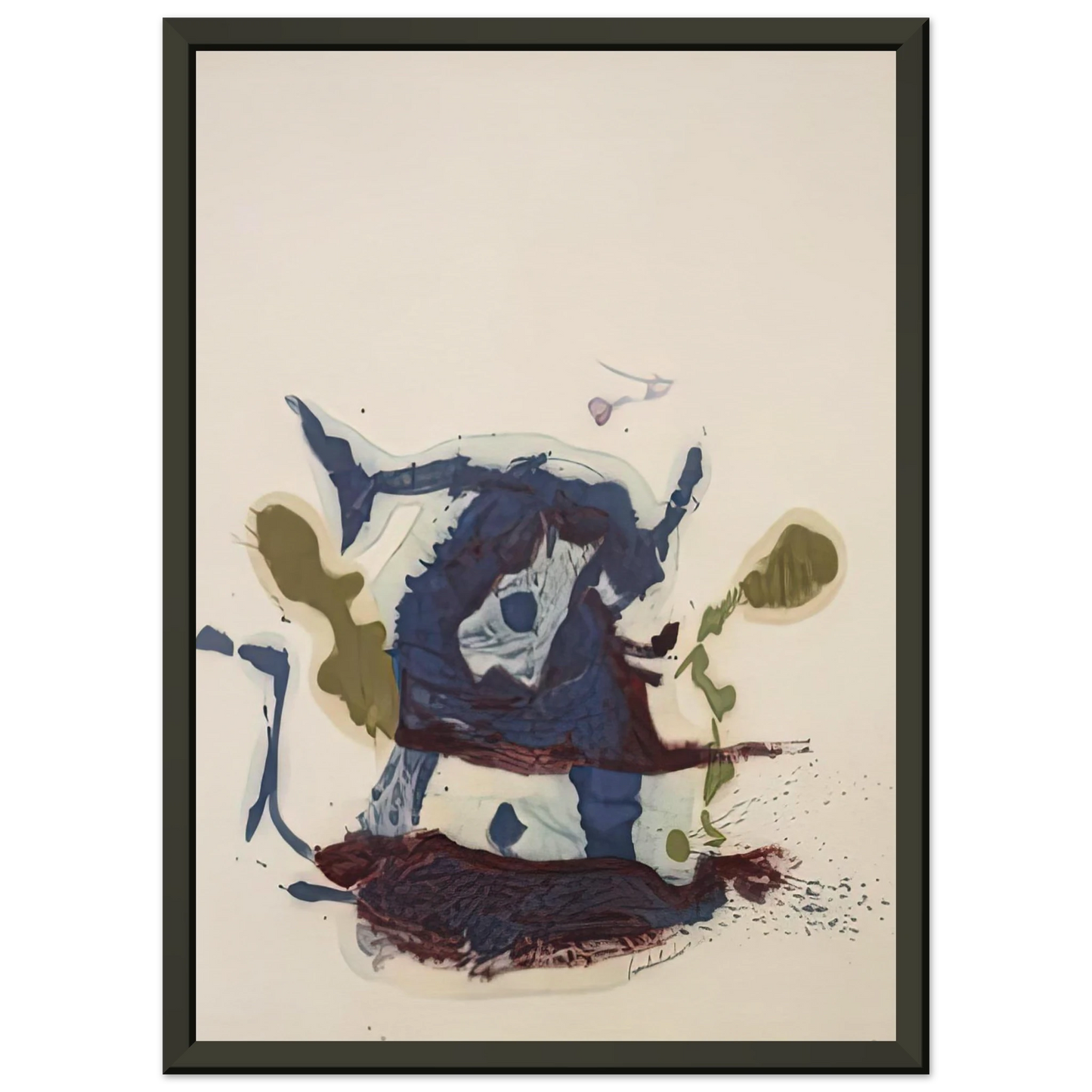 Helen Frankenthaler Vessel 1961 Framed Art Print - Aluminum Frame - 60x80 cm / 24x32 inches
