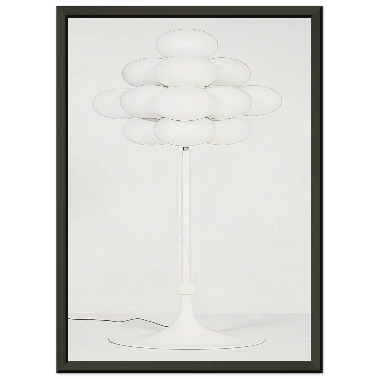 Max Bill Floor Lamp 1960 Framed Art Print - Aluminum Frame - 60x80 cm / 24x32 inches
