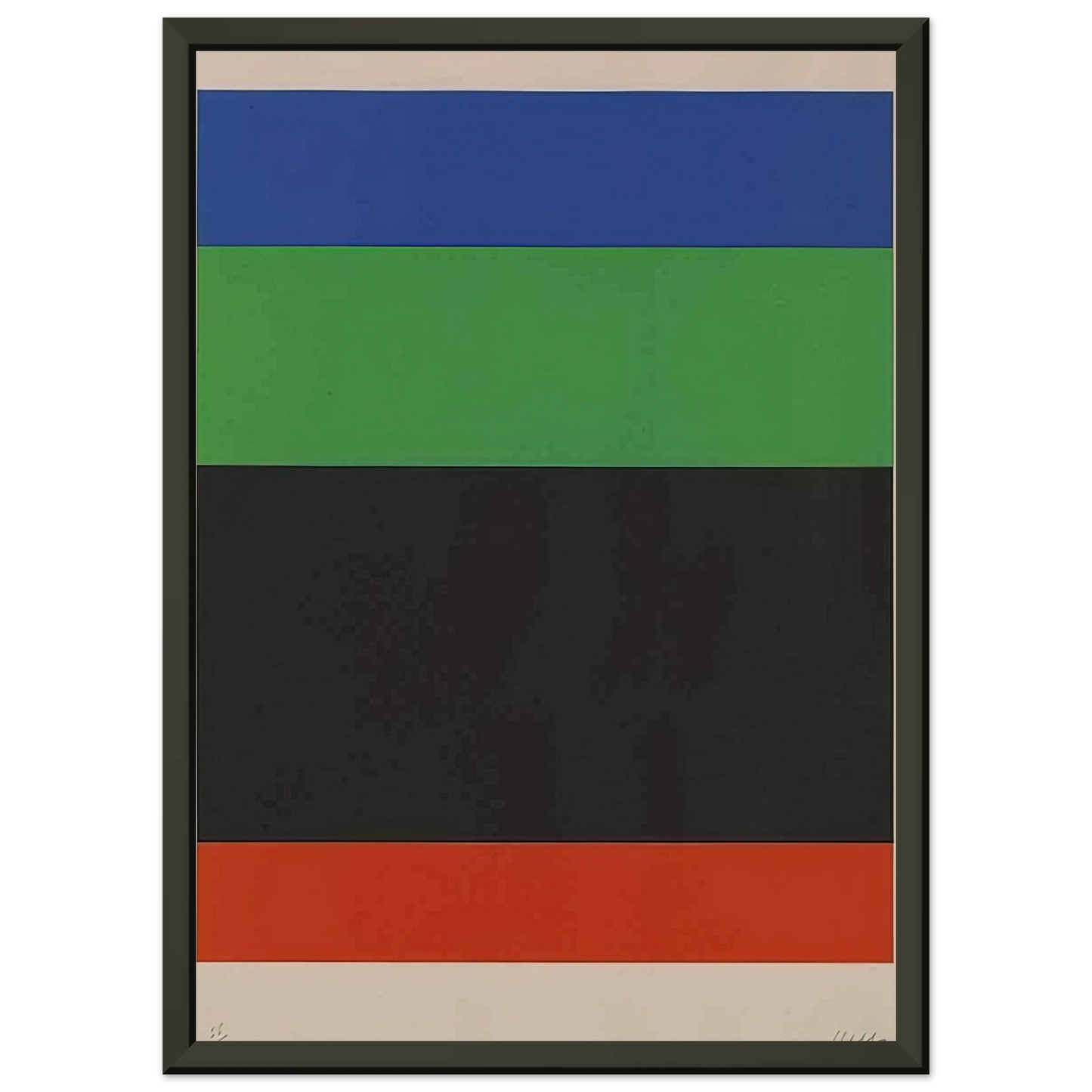 Ellsworth Kelly BlueGreenBlackRed Framed Art Print - Aluminum Frame - 60x80 cm / 24x32 inches