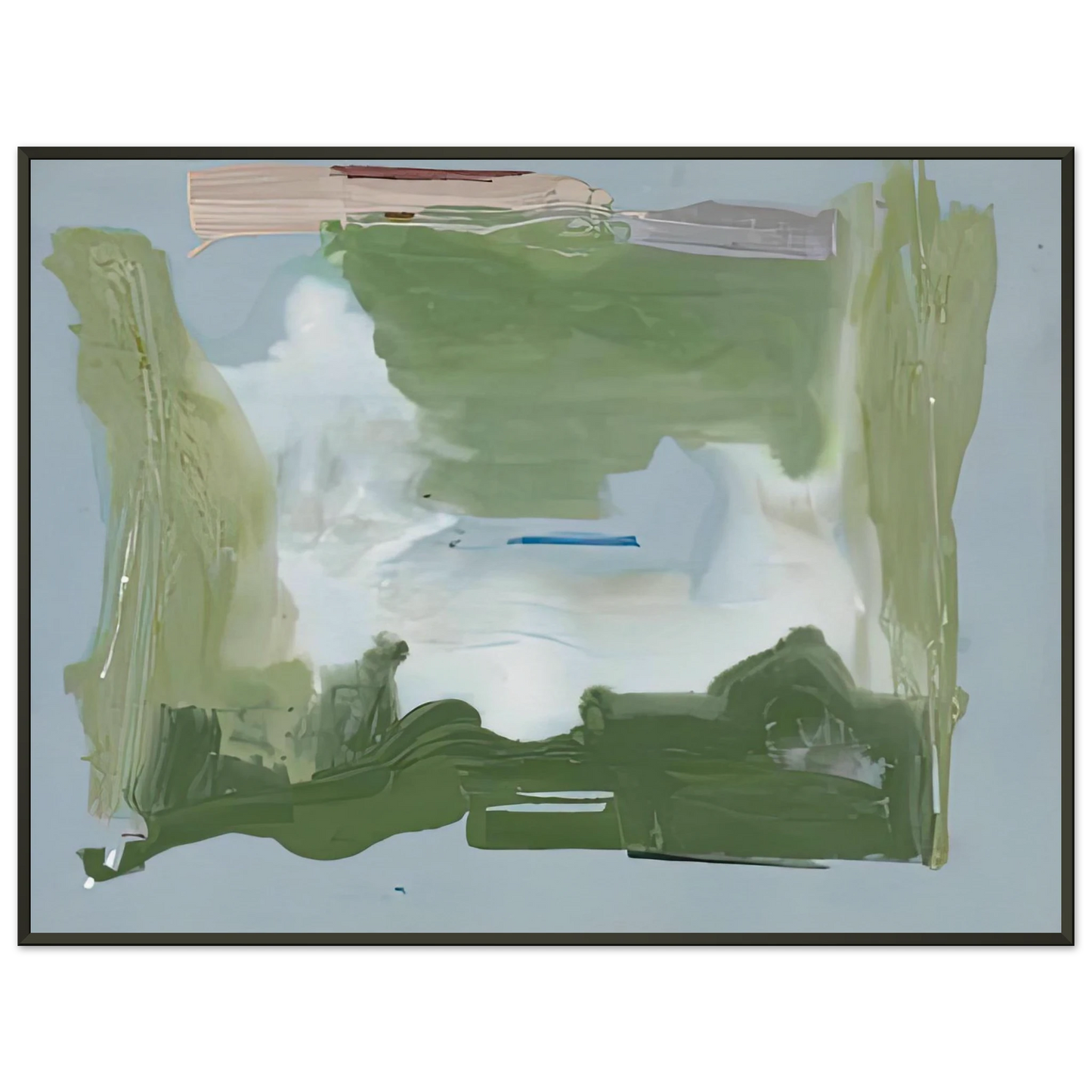 Helen Frankenthaler  Lush Spring 1975 Framed Art Print  - Aluminum Frame - 60x80 cm / 24x32 inches