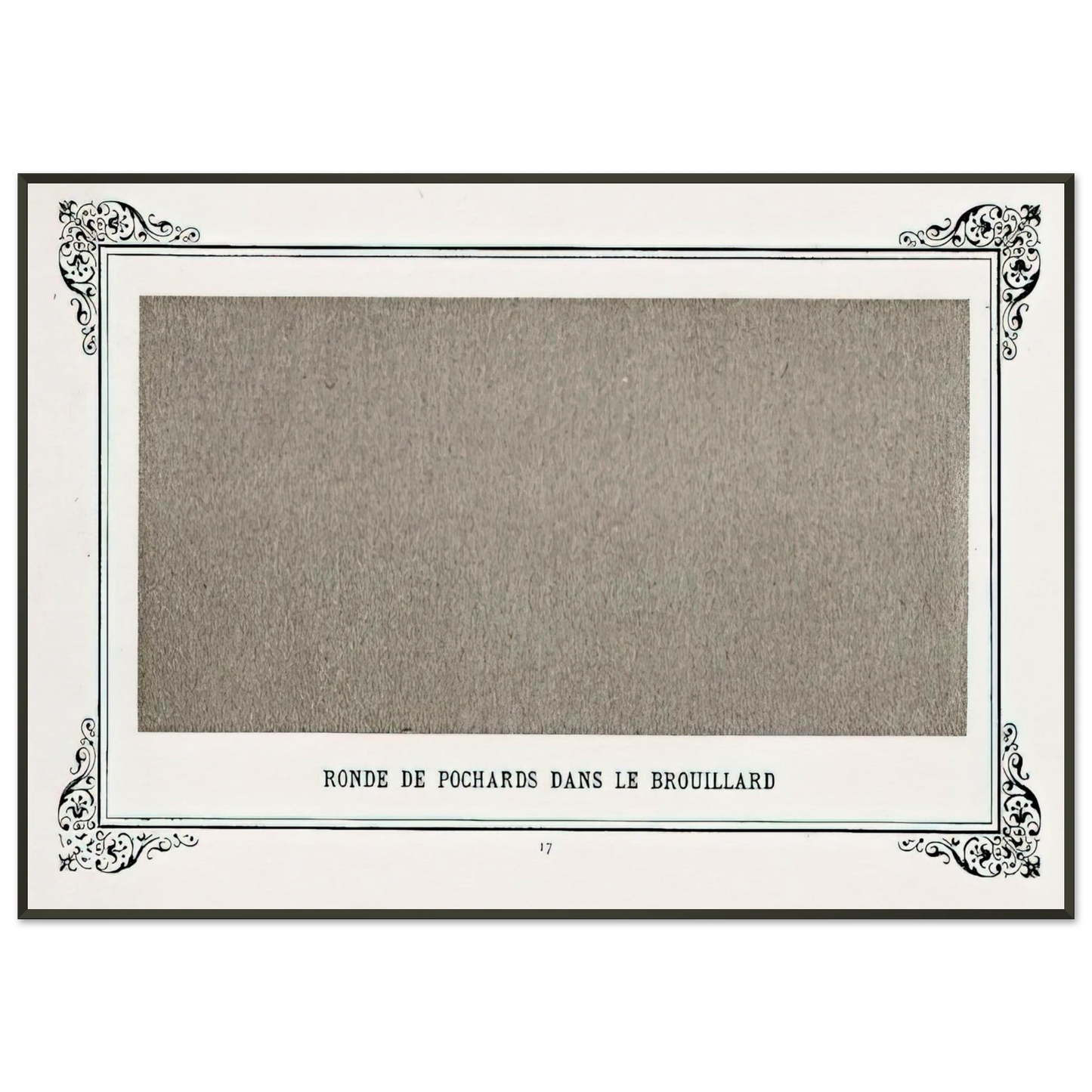 Alphonse Allais Band of Greyfriars in the Fog Band Of Dusty Drunks In The Fog Framed Art Print - Aluminum Frame - 21x29.7 cm / 8x12"