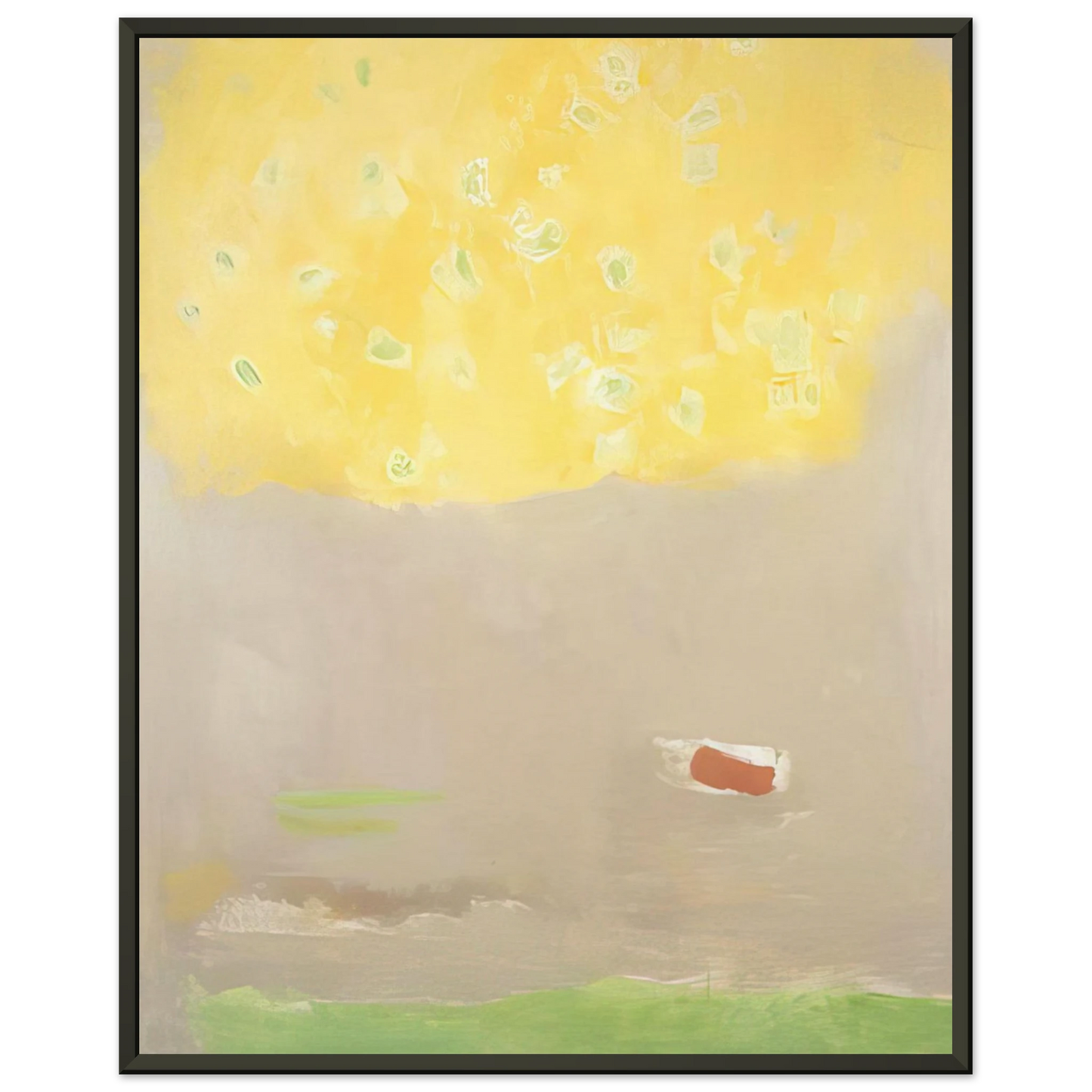 Esteban Vicente COMPOSITION 1997 Framed Art Print - Aluminum Frame - 40x50 cm / 16x20 inches