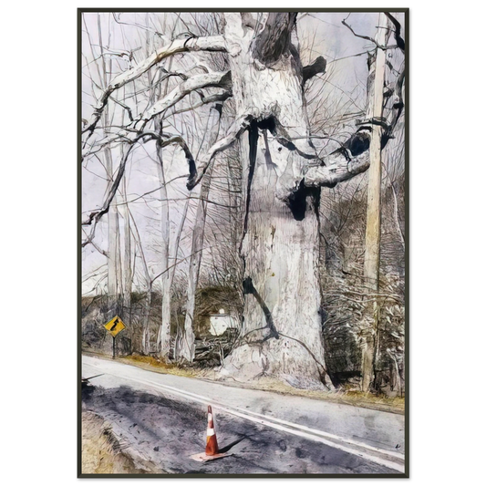 Andrew Wyeth  WALKING STICK Framed Art Print  - Aluminum Frame - 21x29.7 cm / 8x12"