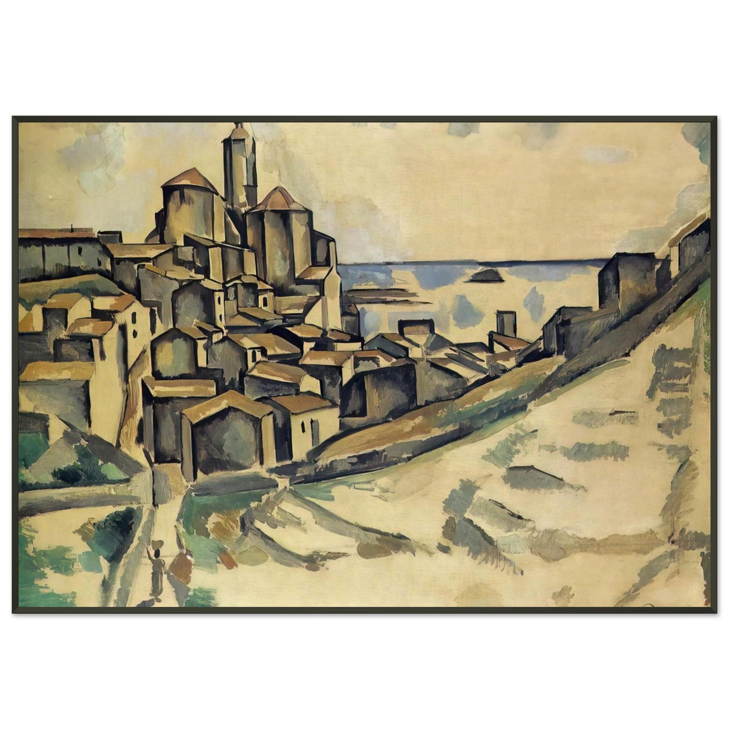 Andre Derain LANDSCAPE AT CADAQUES Framed Art Print - Aluminum Frame - 21x29.7 cm / 8x12"