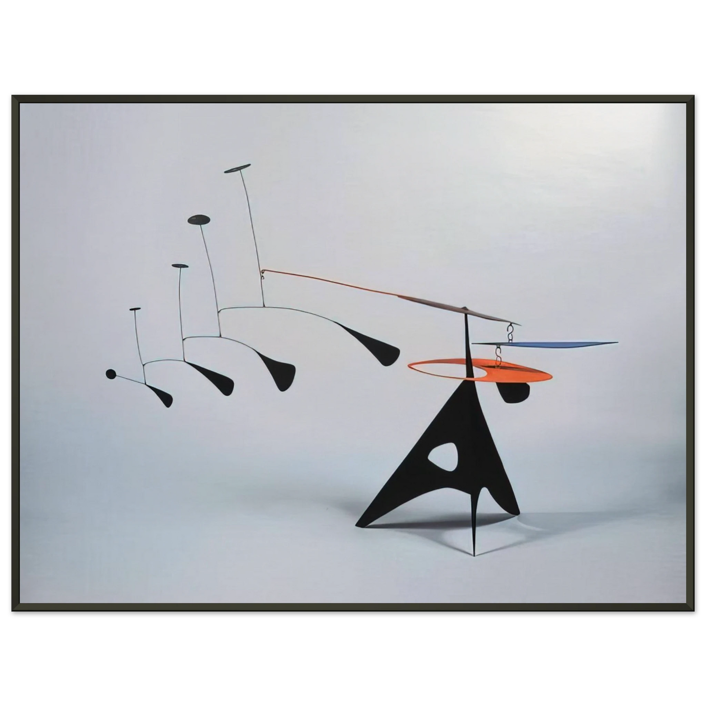 Alexander Calder BLUE FEATHER 1948 Framed Art Print - Aluminum Frame - 60x80 cm / 24x32 inches