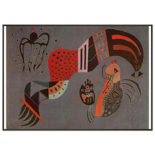 Wassily Kandinsky  TEMPERED ELAN 1944 Framed Art Print  - Aluminum Frame - 21x29.7 cm / 8x12"