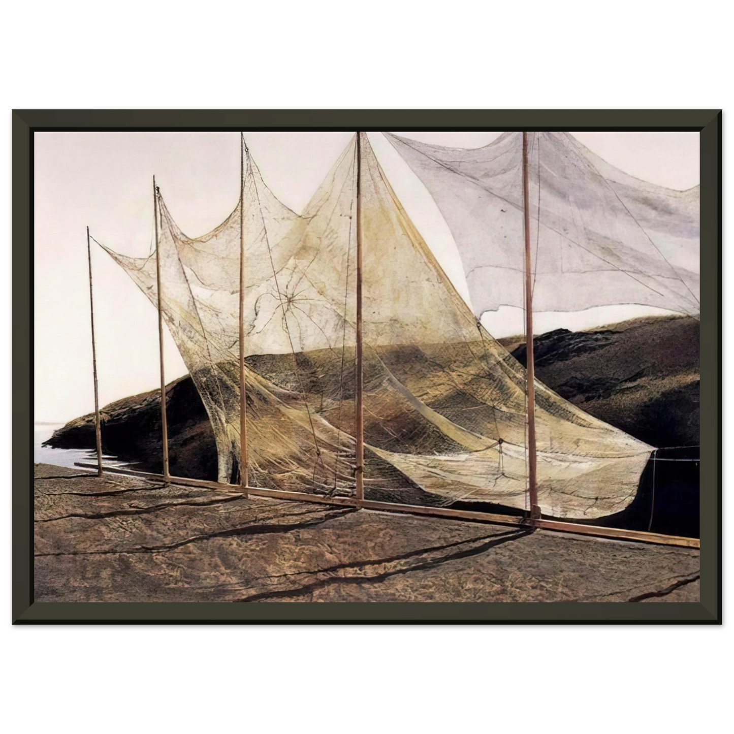Andrew Wyeth PENTECOST 1989 Framed Art Print - Aluminum Frame - 60x80 cm / 24x32 inches