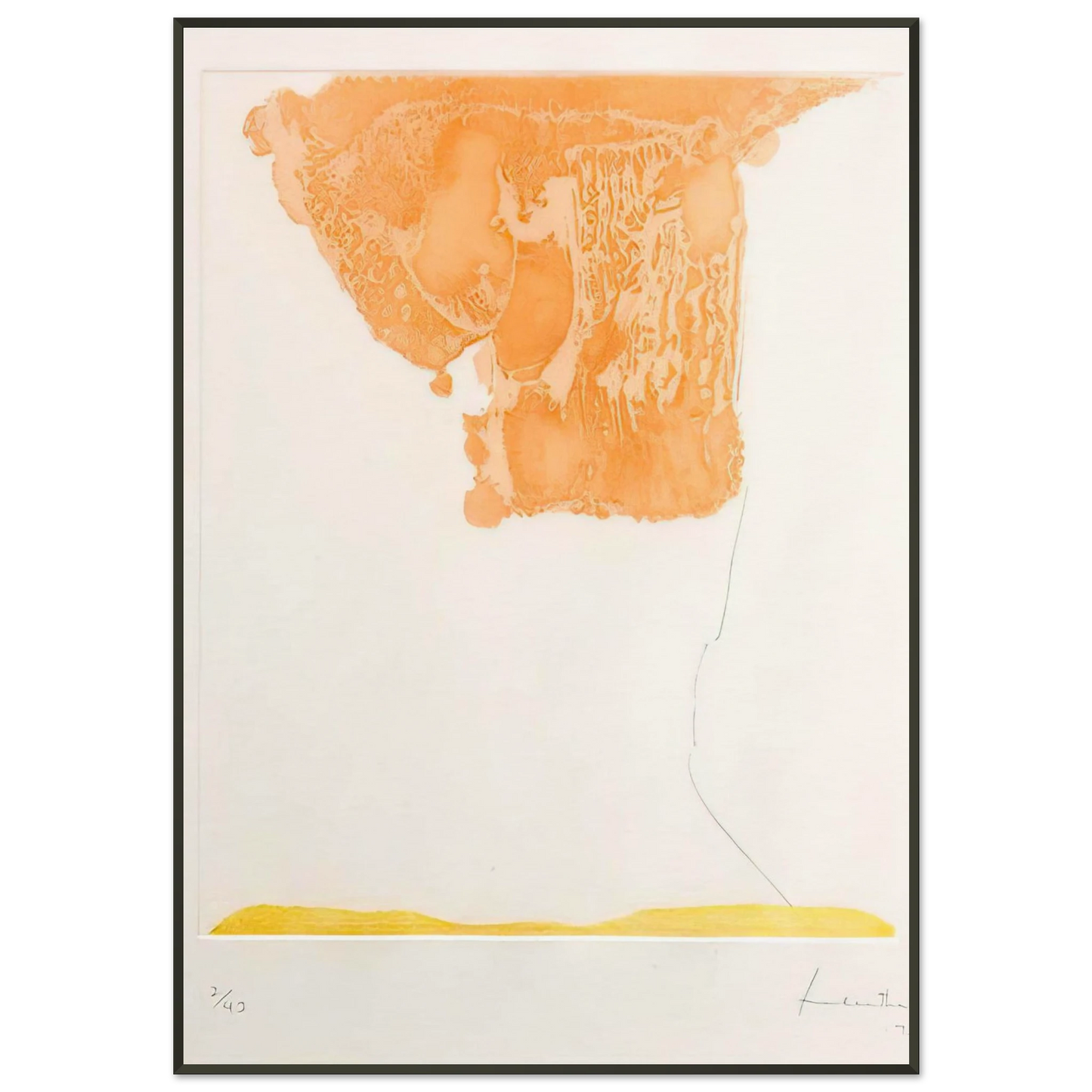Helen Frankenthaler Pranzo Italiano 1973 Framed Art Print - Aluminum Frame - 21x29.7 cm / 8x12"