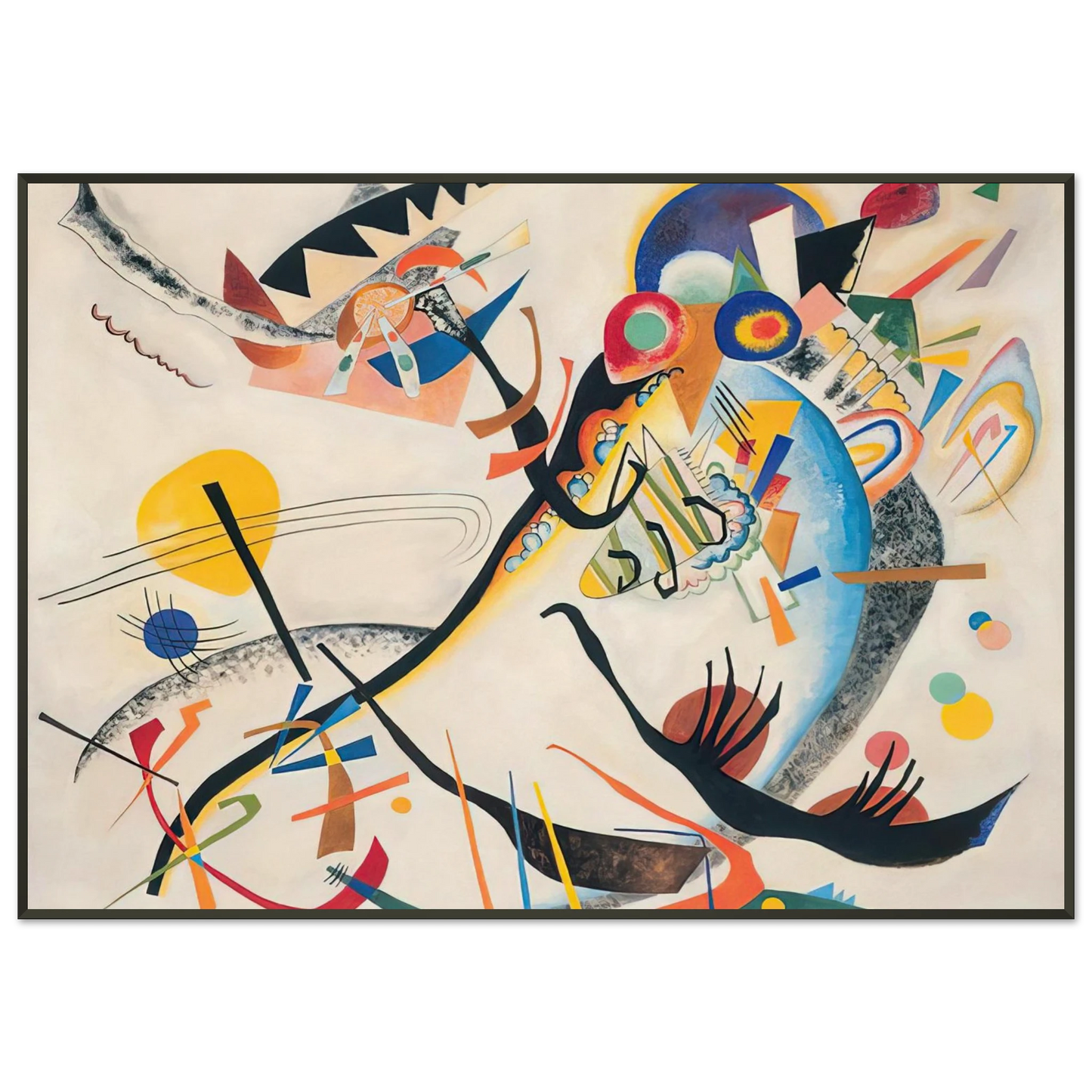 Wassily Kandinsky  NOTDETECTED189361 Framed Art Print  - Aluminum Frame - 21x29.7 cm / 8x12"