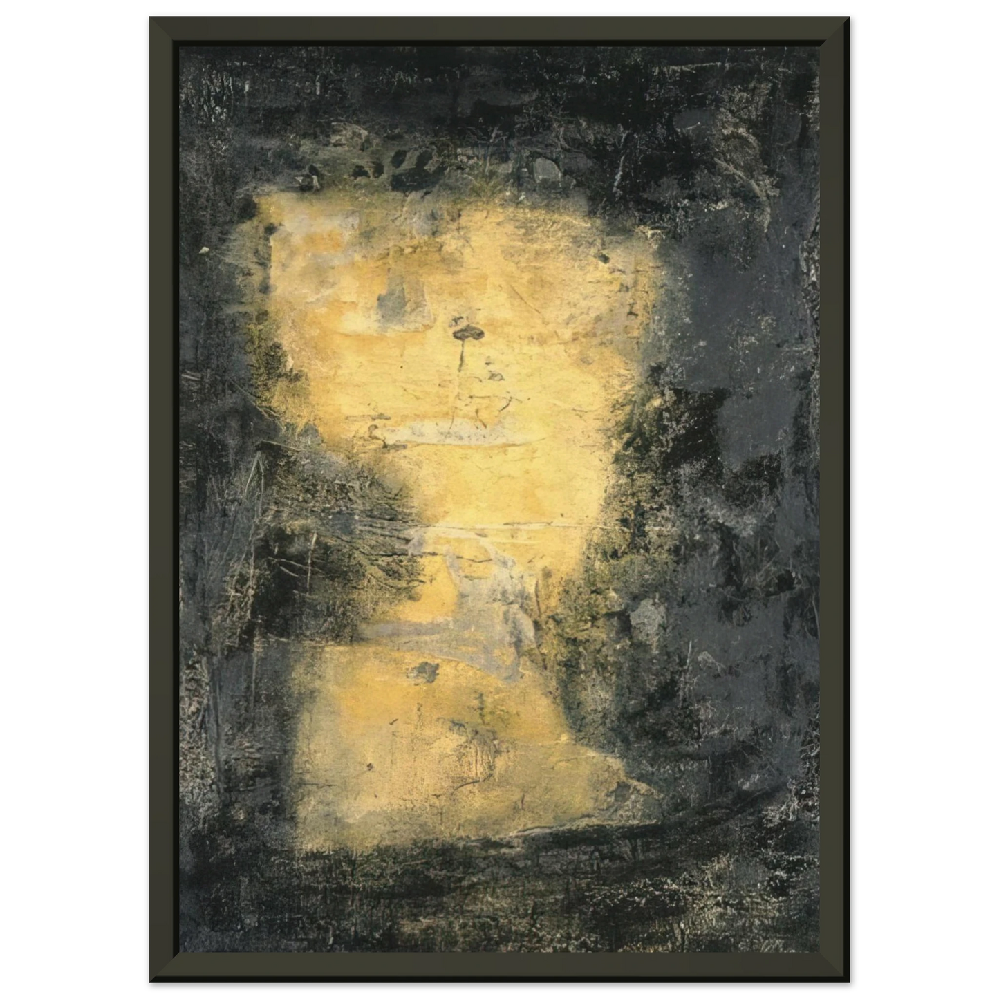Emil Schumacher Bolo Tachisme Framed Art Print - Aluminum Frame - 60x80 cm / 24x32 inches