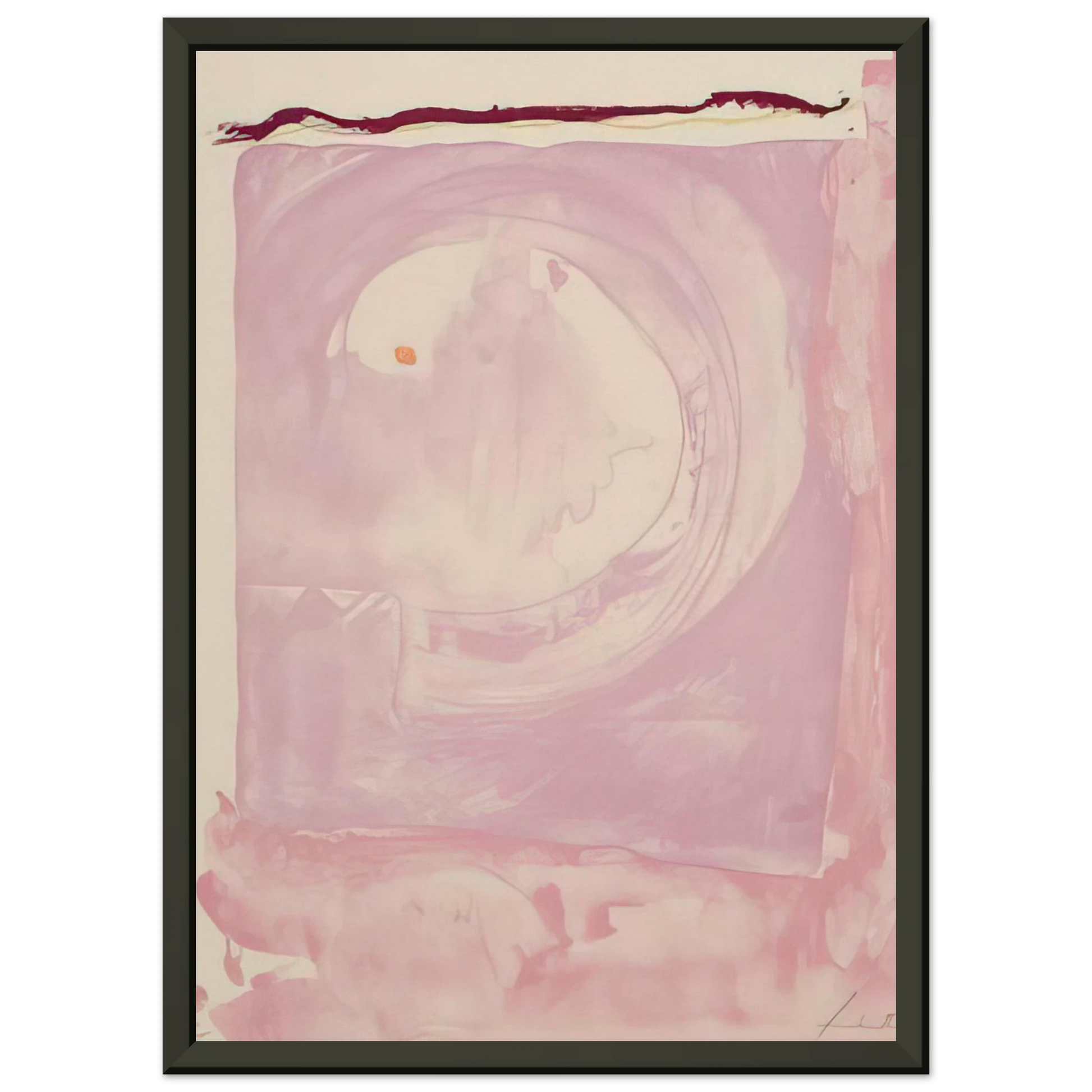 Helen Frankenthaler  Reflections IX  1995 Framed Art Print  - Aluminum Frame - 40x50 cm / 16x20 inches