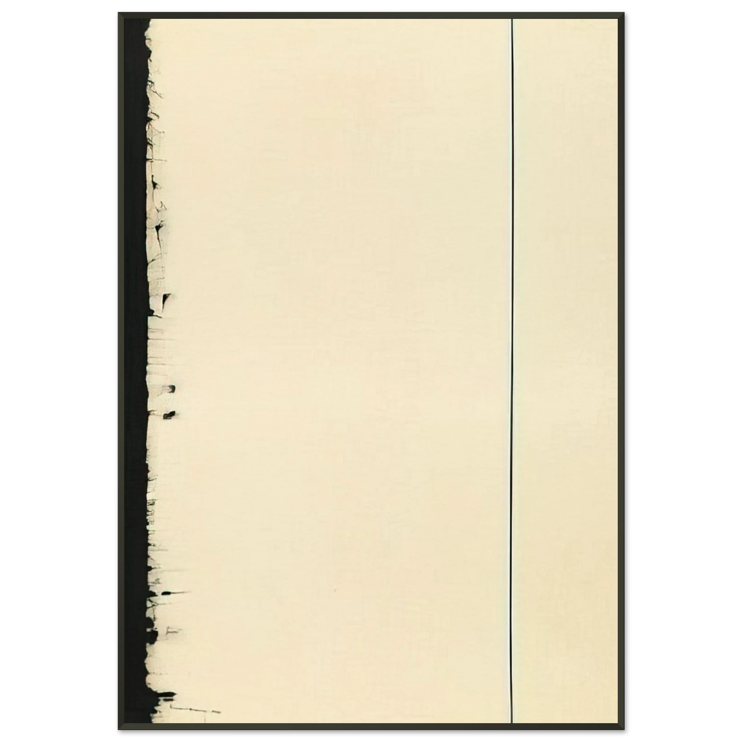 Barnett Newman The Station of the Cross Fifth Station Framed Art Print - Aluminum Frame - 21x29.7 cm / 8x12"