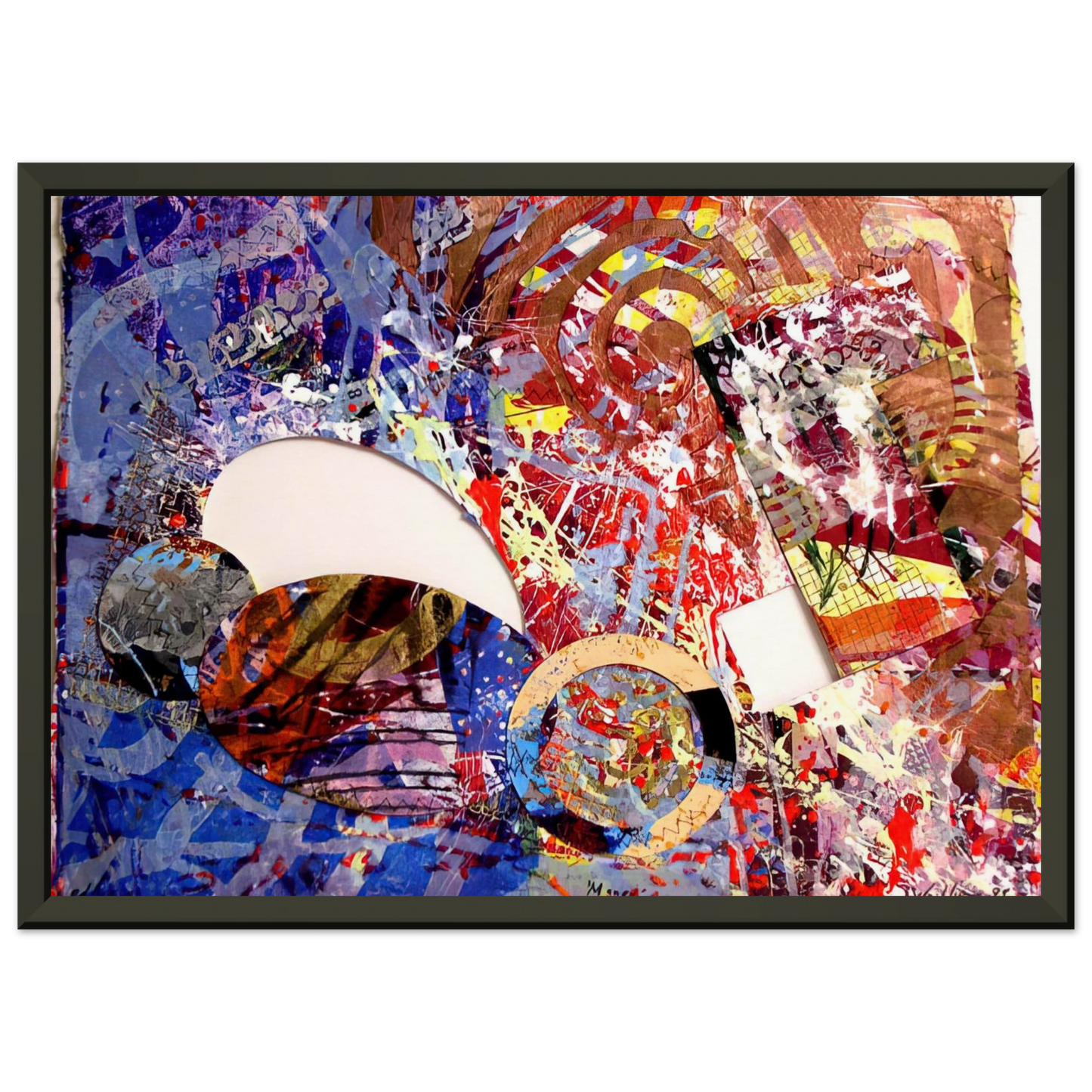 Sam Gilliam Manet I Framed Art Print - Aluminum Frame - 70x100 cm / 28x40 inches