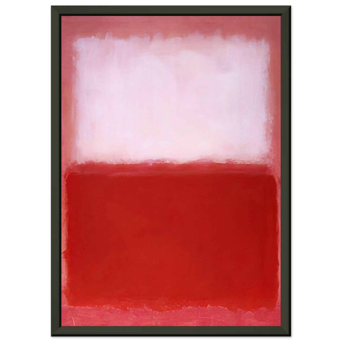 Mark Rothko White Over Red 1957 Framed Art Print - Aluminum Frame - 60x80 cm / 24x32 inches