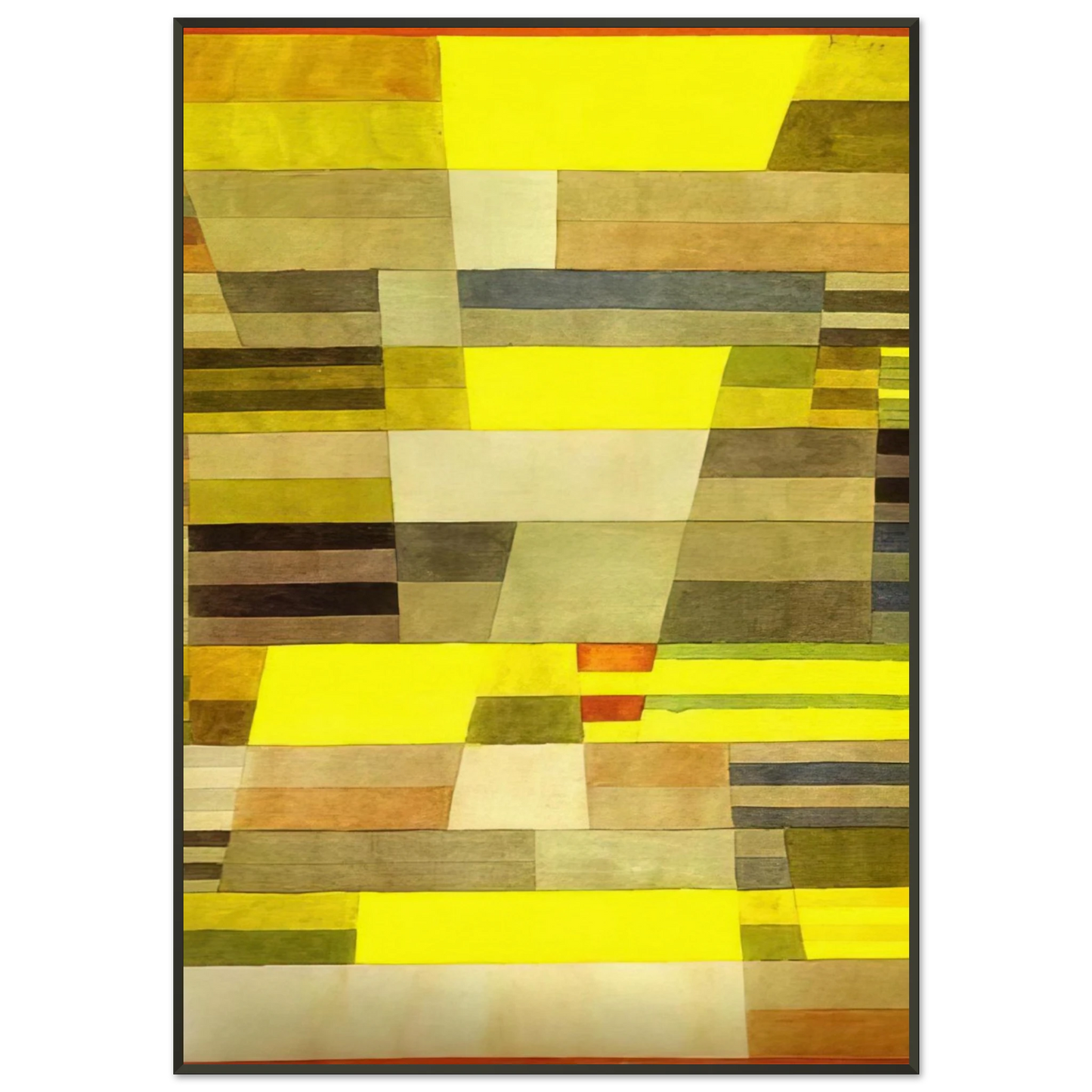 Paul Klee MONUMENT 1929 Framed Art Print - Aluminum Frame - 21x29.7 cm / 8x12"