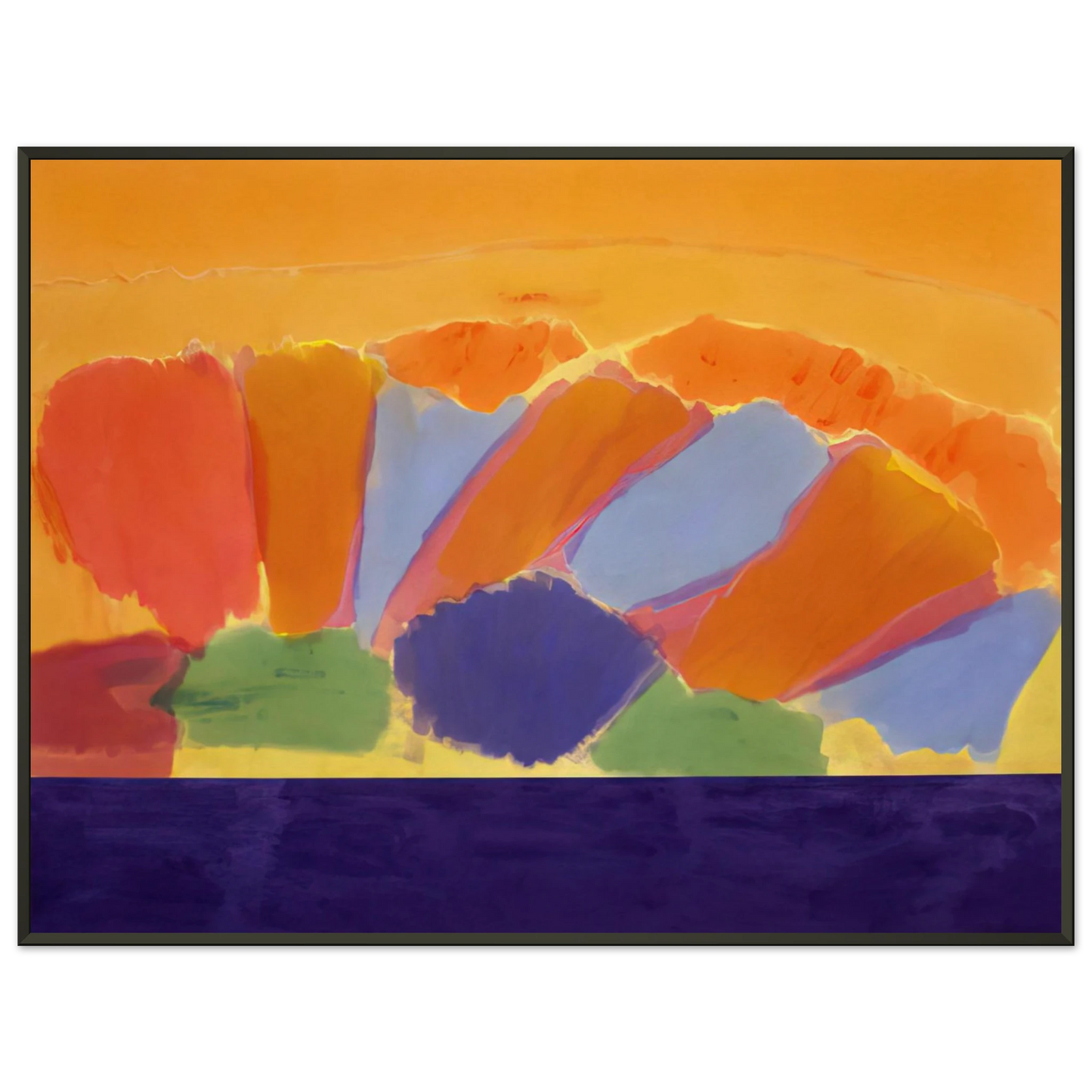 Ronnie Landfield Uriel 1978 Framed Art Print - Aluminum Frame - 60x80 cm / 24x32 inches