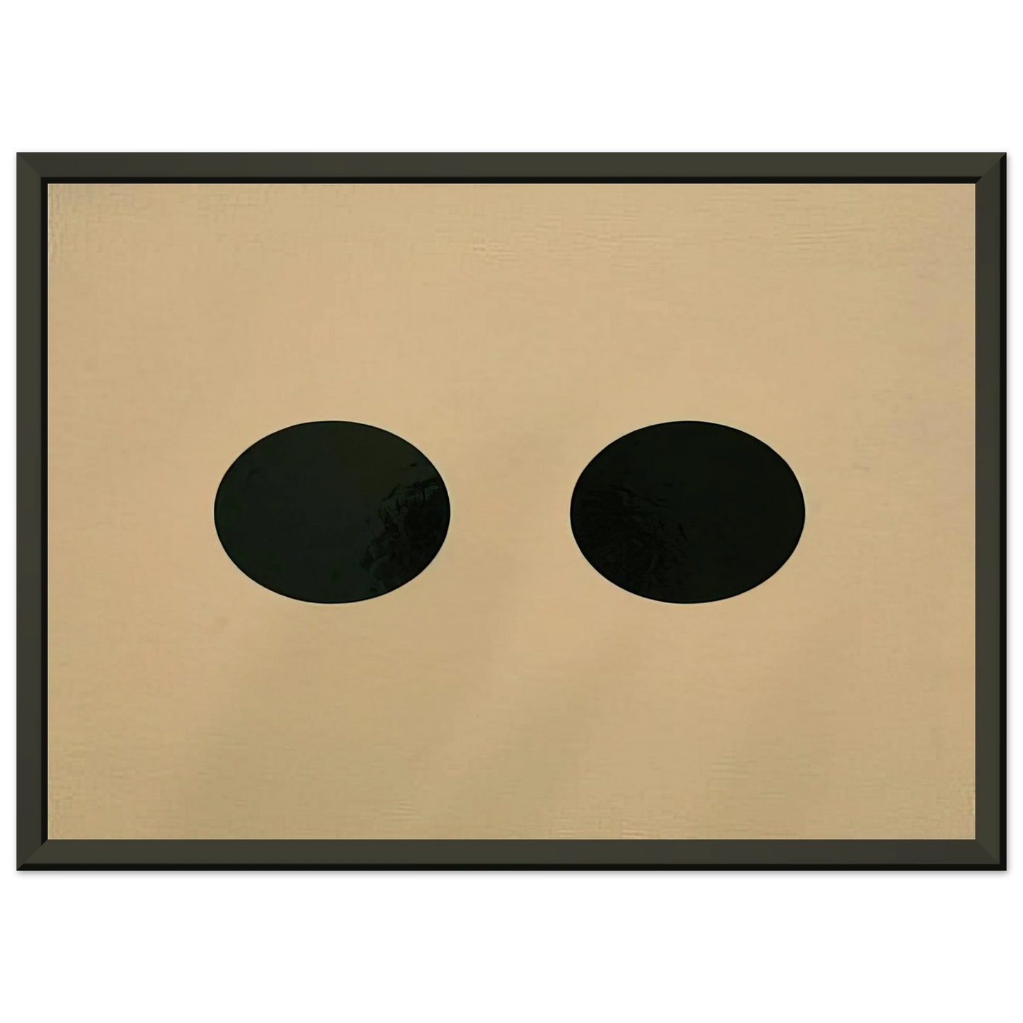 Alexander Liberman Two Circles 1950 Framed Art Print - Aluminum Frame - 40x50 cm / 16x20 inches