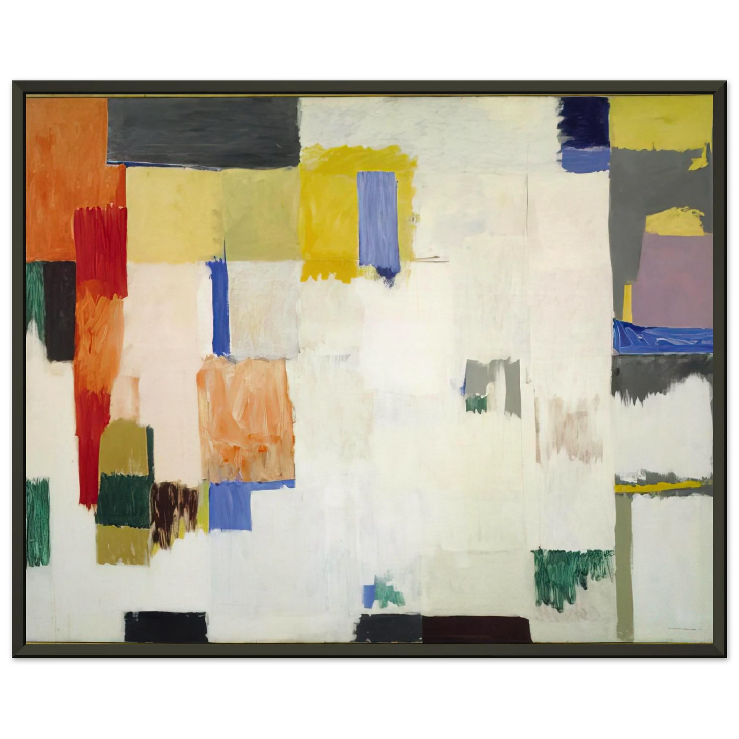 Emil Schumacher Untitled 1956 Framed Art Print - Aluminum Frame - 60x80 cm / 24x32 inches