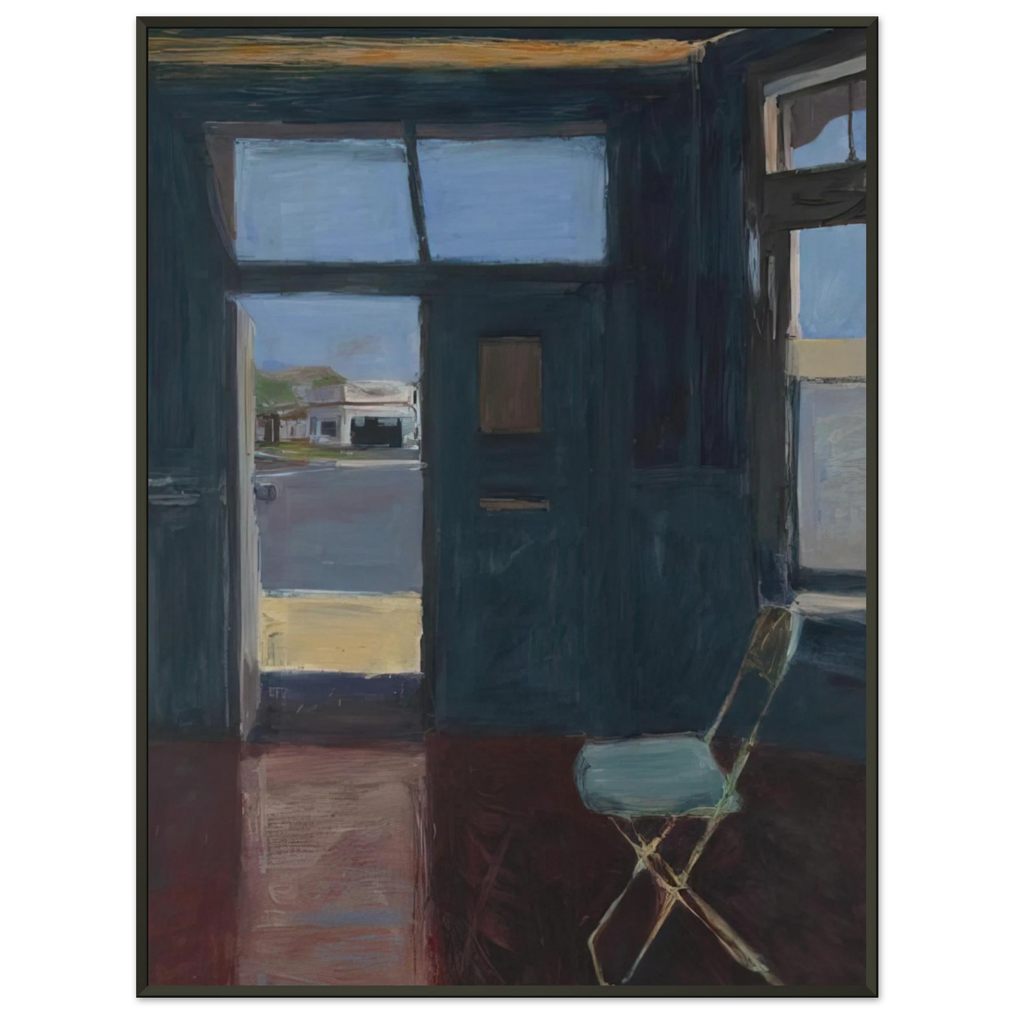 Richard Diebenkorn Interior with Doorway Framed Art Print - Aluminum Frame - 40x50 cm / 16x20 inches