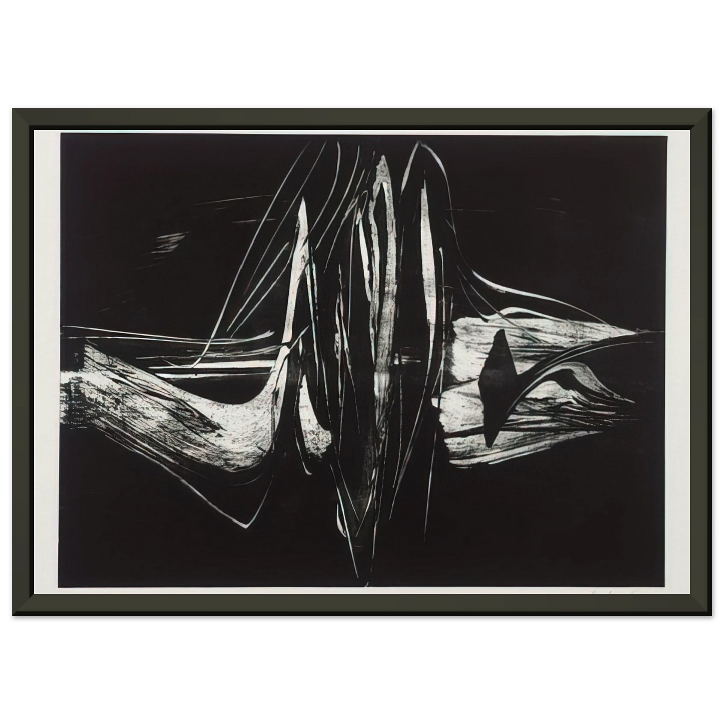 Karl Otto Gotz Untitled Framed Art Print - Aluminum Frame - 70x100 cm / 28x40 inches