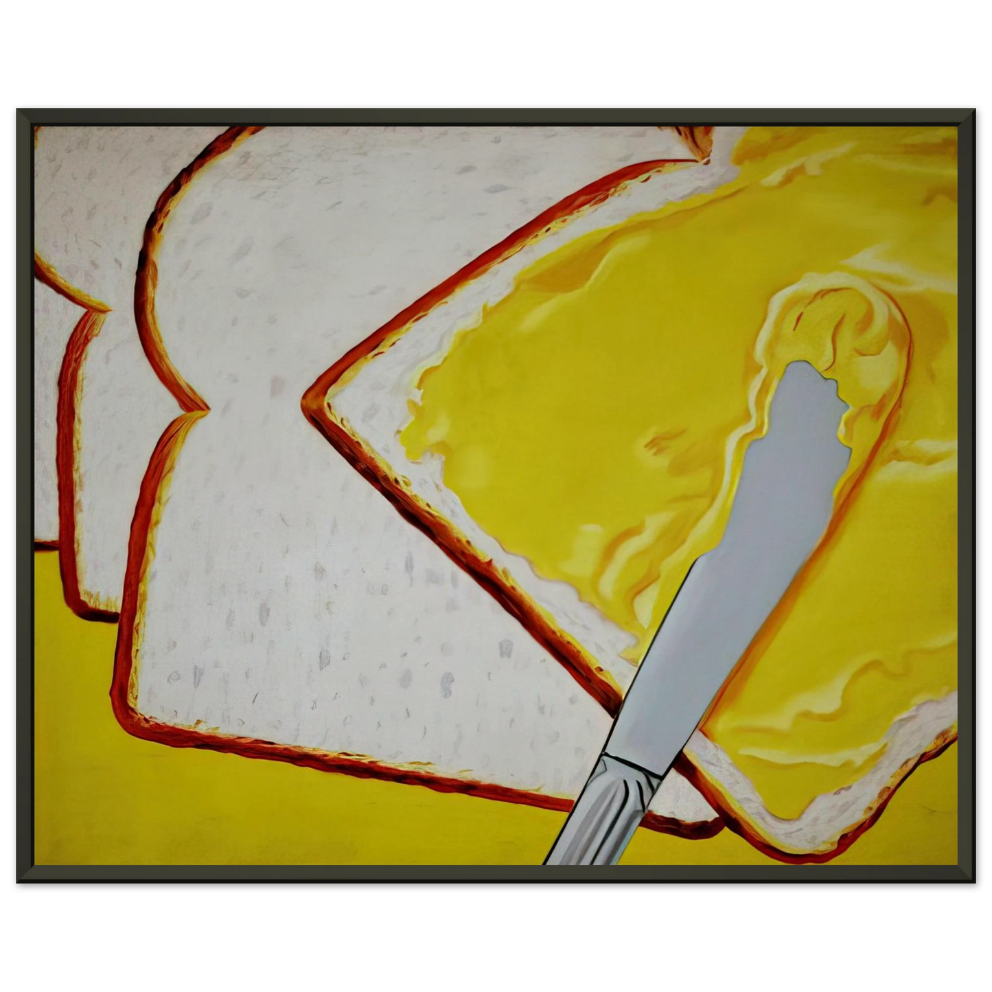 James Rosenquist White Bread Framed Art Print - Aluminum Frame - 40x50 cm / 16x20 inches