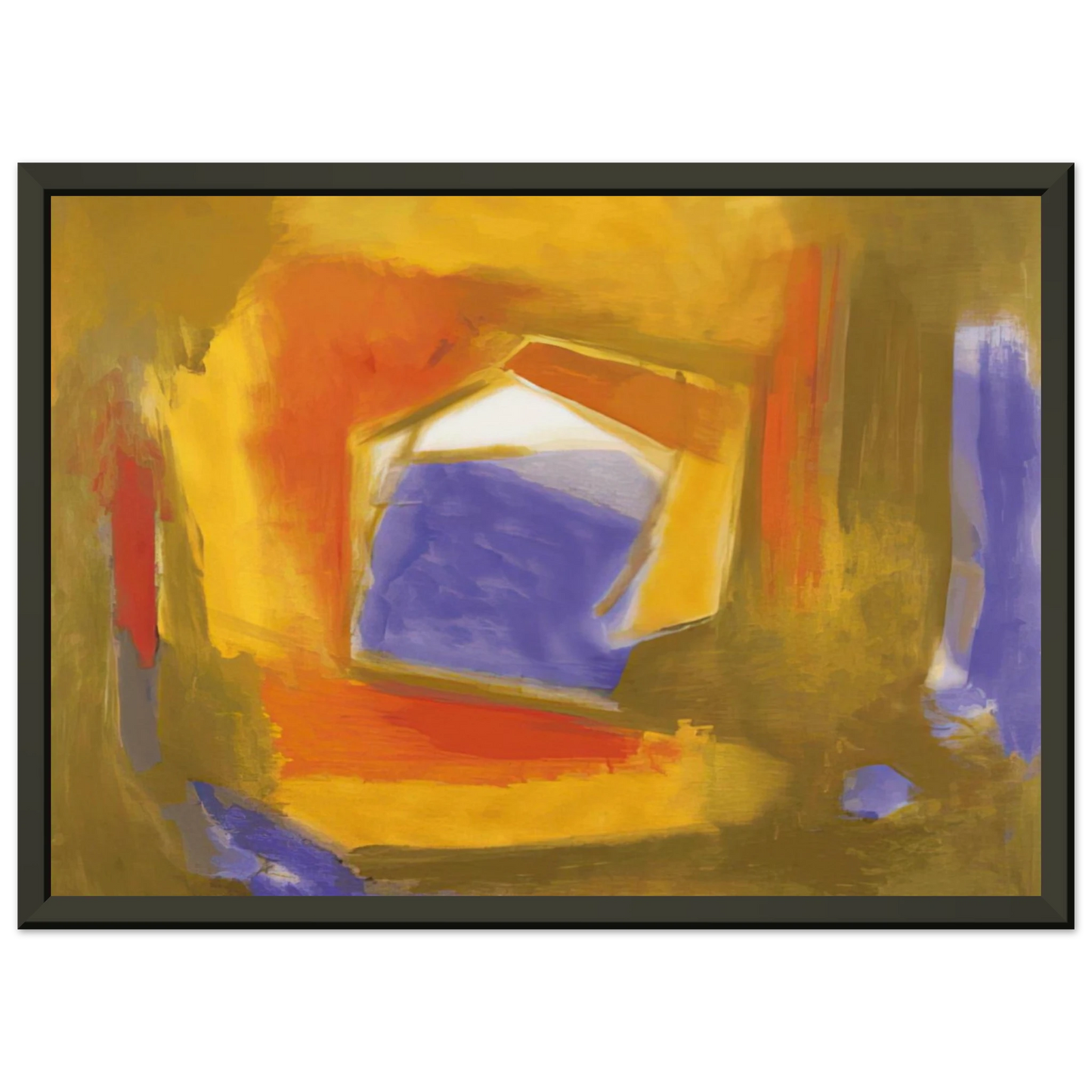 Esteban Vicente UNTITLED 1990 Framed Art Print - Aluminum Frame - 40x50 cm / 16x20 inches
