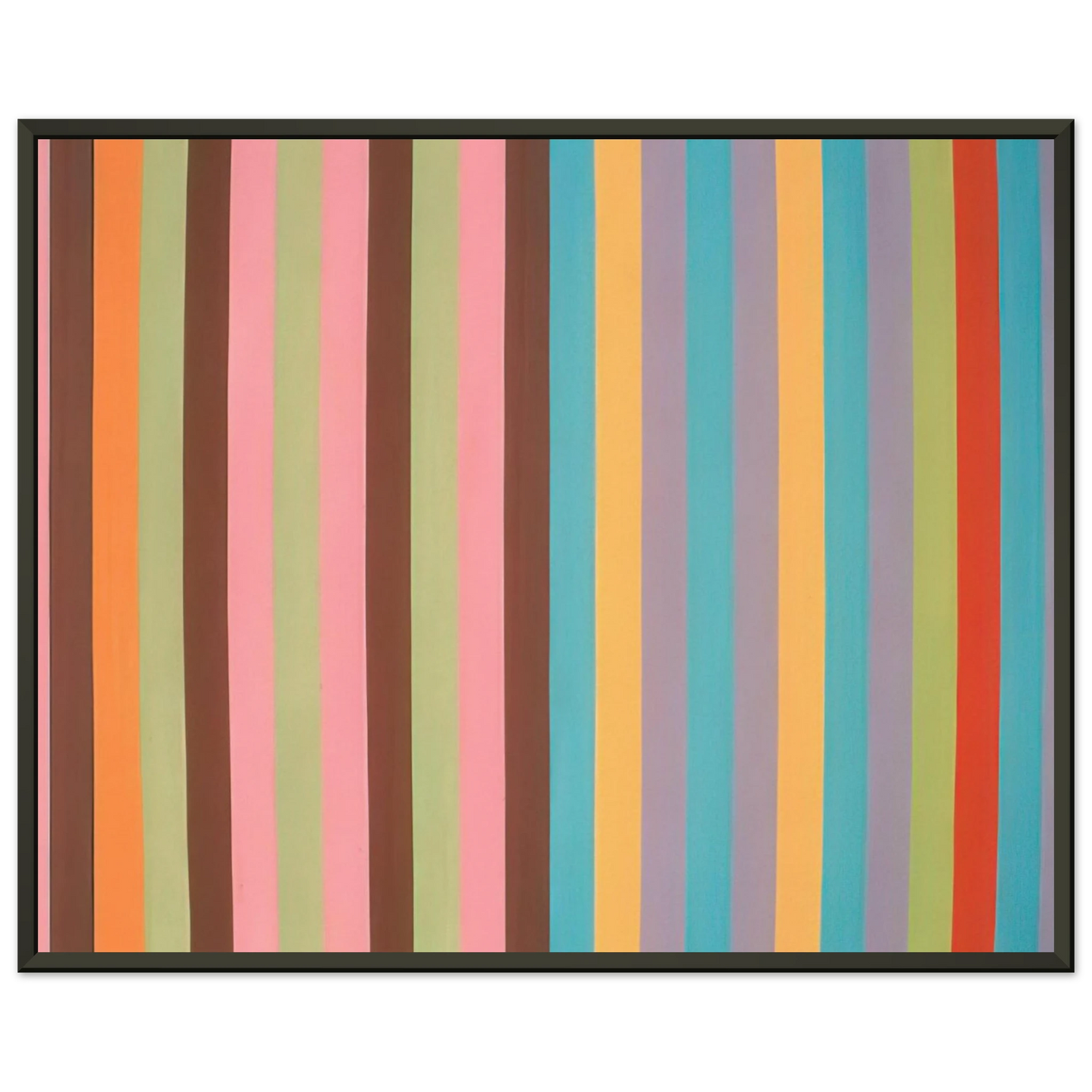 Gene Davis Boudoir Painting 1965 Framed Art Print - Aluminum Frame - 70x100 cm / 28x40 inches