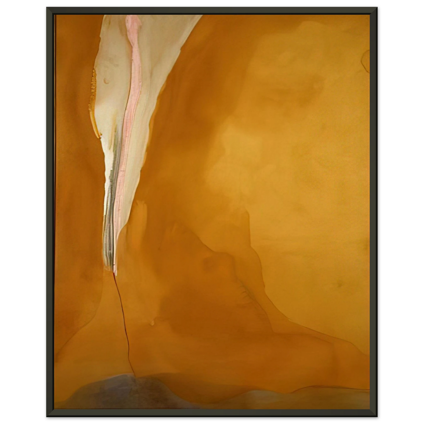 Helen Frankenthaler  Coral Wedge  1972 Framed Art Print  - Aluminum Frame - 40x50 cm / 16x20 inches