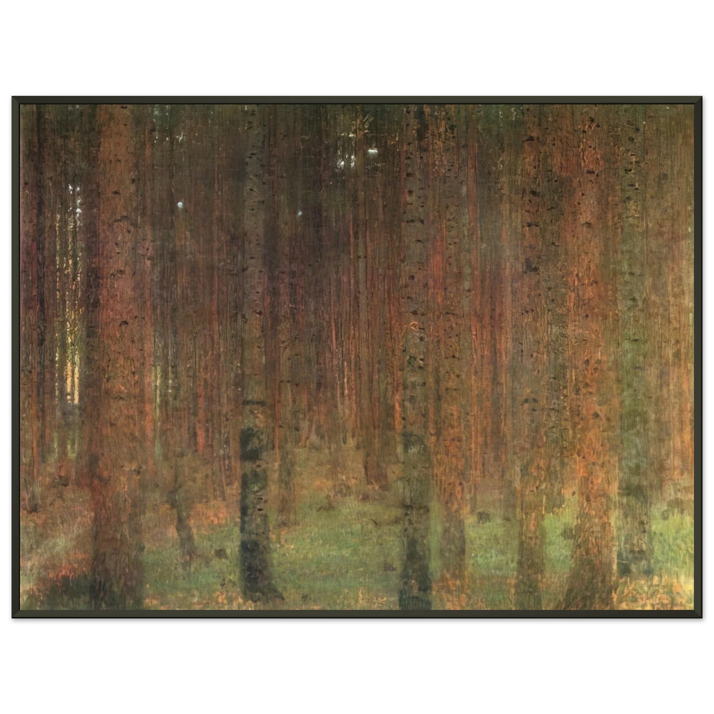 Gustav Klimt PINE FOREST II Framed Art Print - Aluminum Frame - 60x80 cm / 24x32 inches