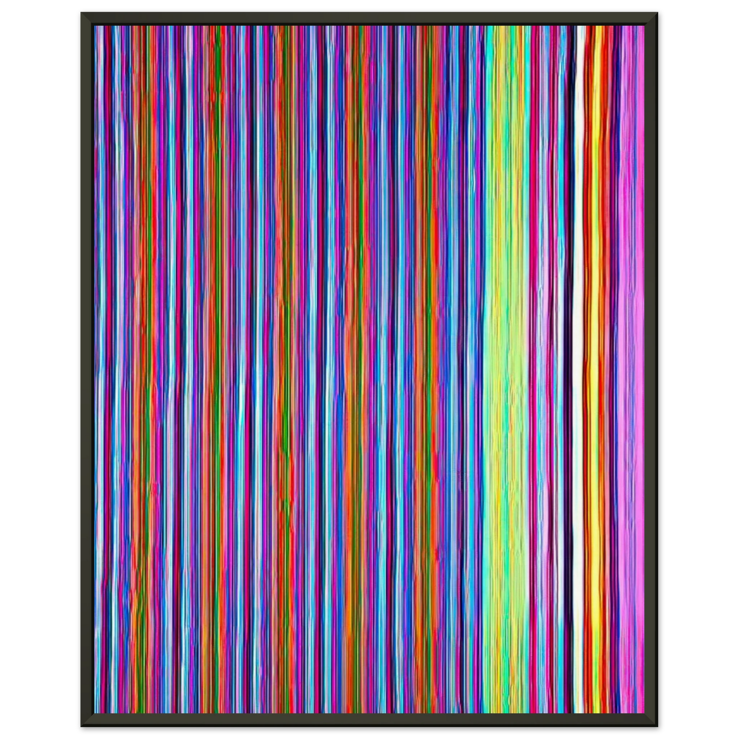 Gene Davis  Gothic Jab  1968 Framed Art Print  - Aluminum Frame - 70x100 cm / 28x40 inches