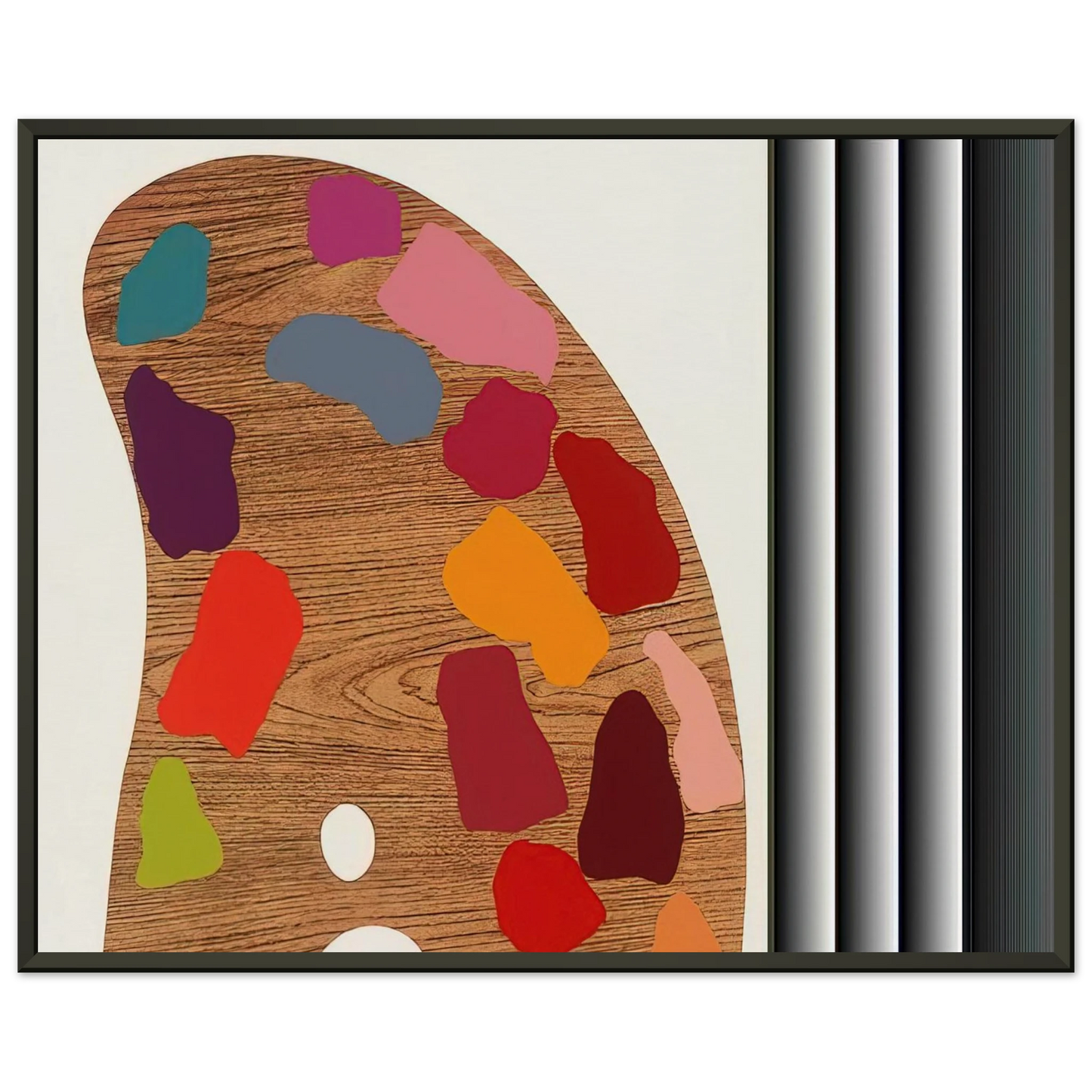 Jim Dine PALETTE II 1969 Framed Art Print - Aluminum Frame - 70x100 cm / 28x40 inches