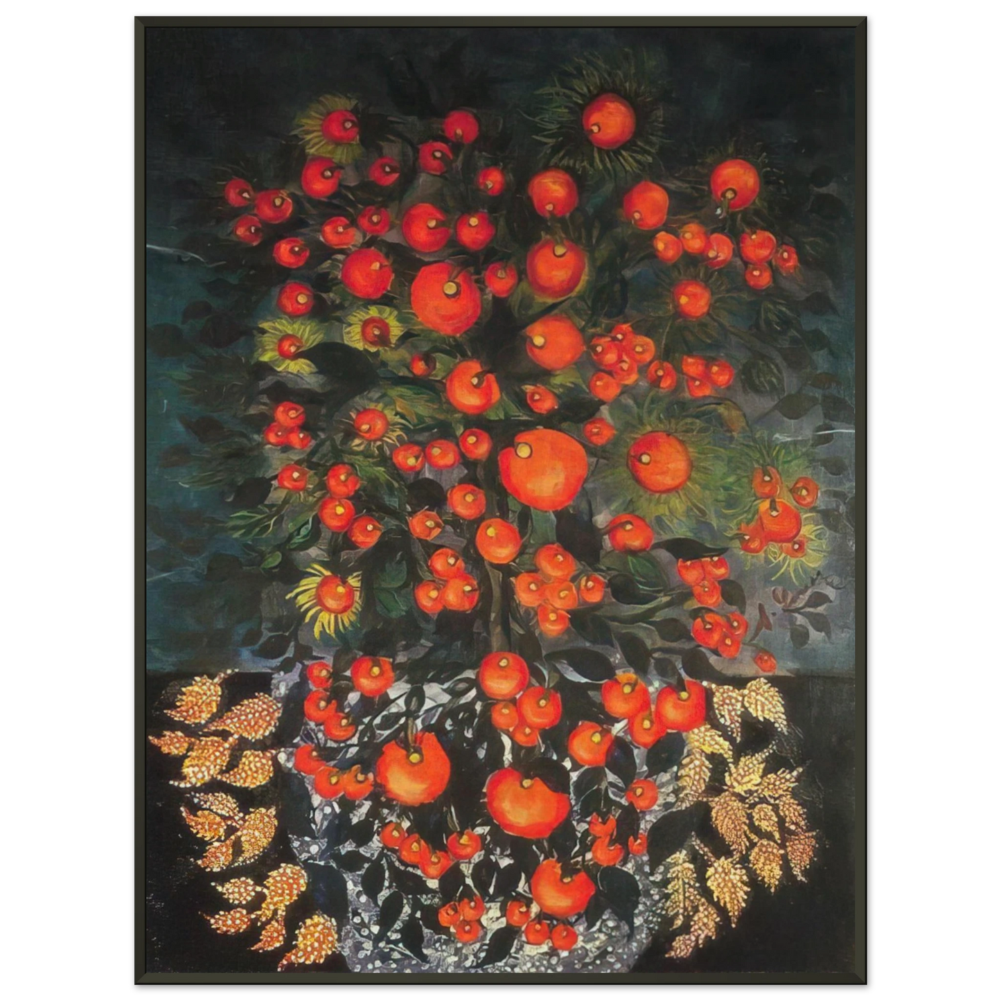 Seraphine Louis Untitled Naive Art Primitivism Framed Art Print - Aluminum Frame - 70x100 cm / 28x40 inches