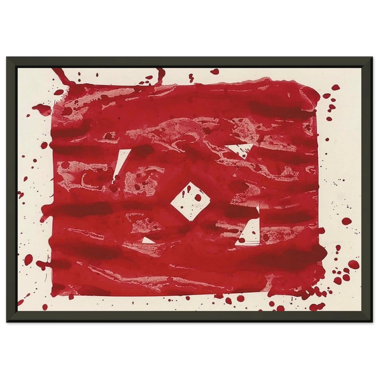 Sam Francis Untitled SF78235 Framed Art Print - Aluminum Frame - 70x100 cm / 28x40 inches