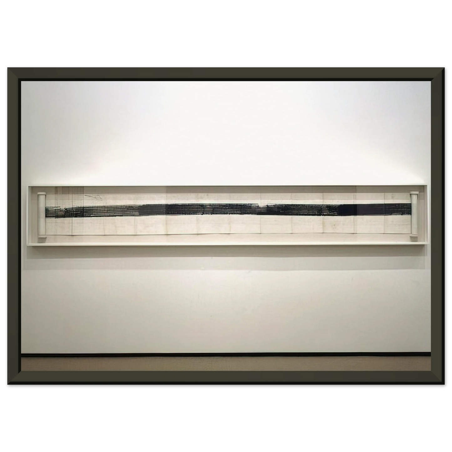 Robert Rauschenberg AUTOMOBILE TIRE PRINT 1953 Framed Art Print - Aluminum Frame - 60x80 cm / 24x32 inches