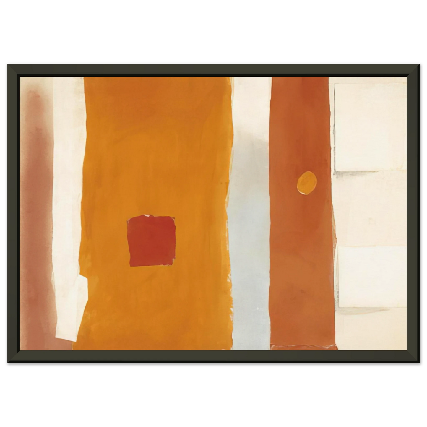 Esteban Vicente UNTITLED 1982 Framed Art Print - Aluminum Frame - 40x50 cm / 16x20 inches