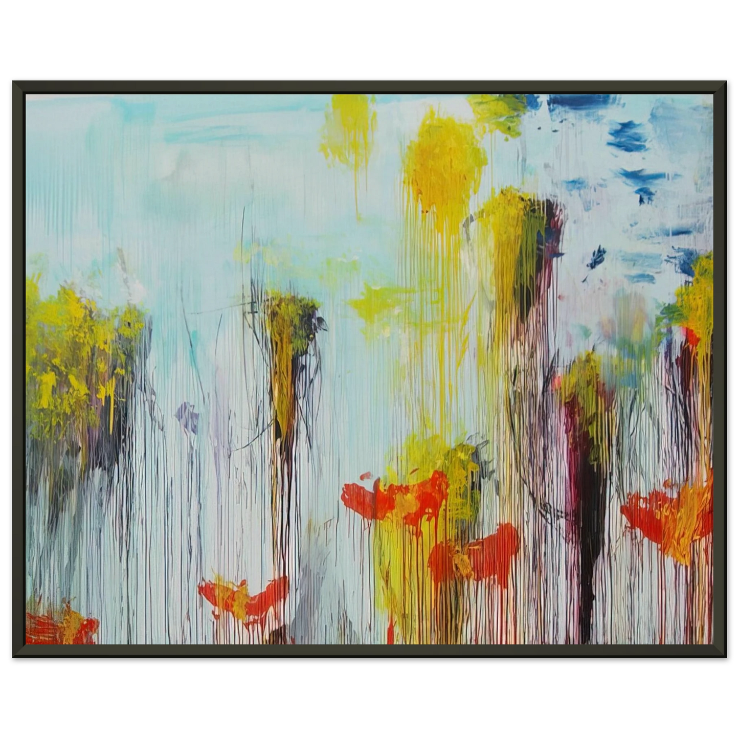 Cy Twombly Lepanto Part VII Framed Art Print - Aluminum Frame - 70x100 cm / 28x40 inches