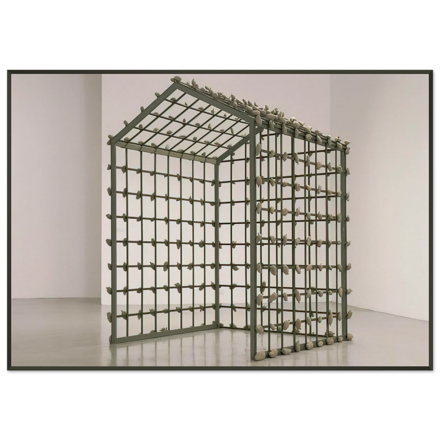 Sigmar Polke POTATO HOUSE KARTOFFELHAUS 1967 Framed Art Print - Aluminum Frame - 21x29.7 cm / 8x12"