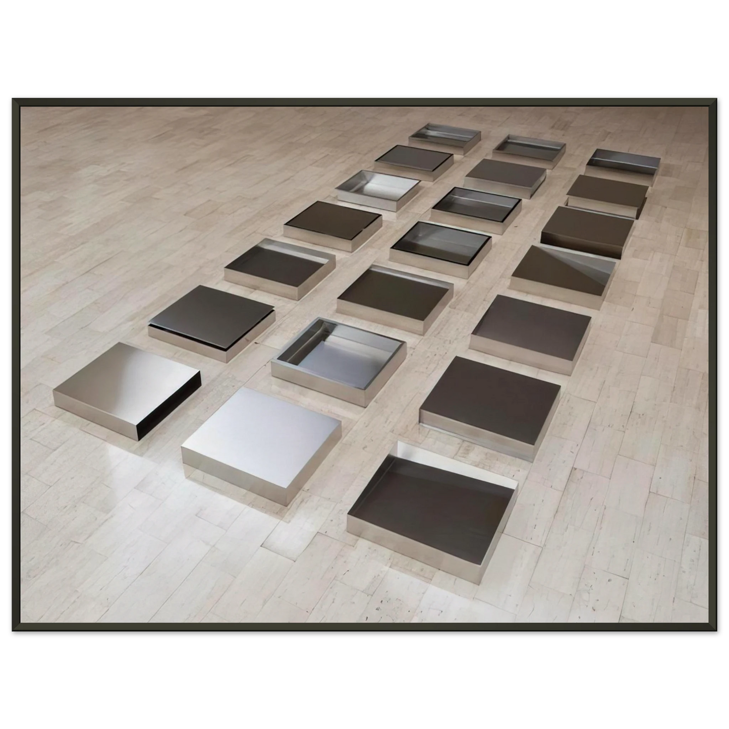 Donald Judd Untitled 1977 Framed Art Print - Aluminum Frame - 70x100 cm / 28x40 inches