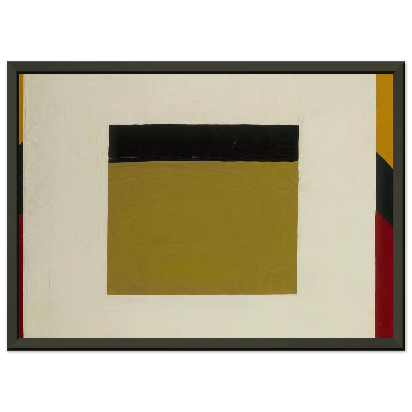 Al Held White Square Framed Art Print - Aluminum Frame - 60x80 cm / 24x32 inches