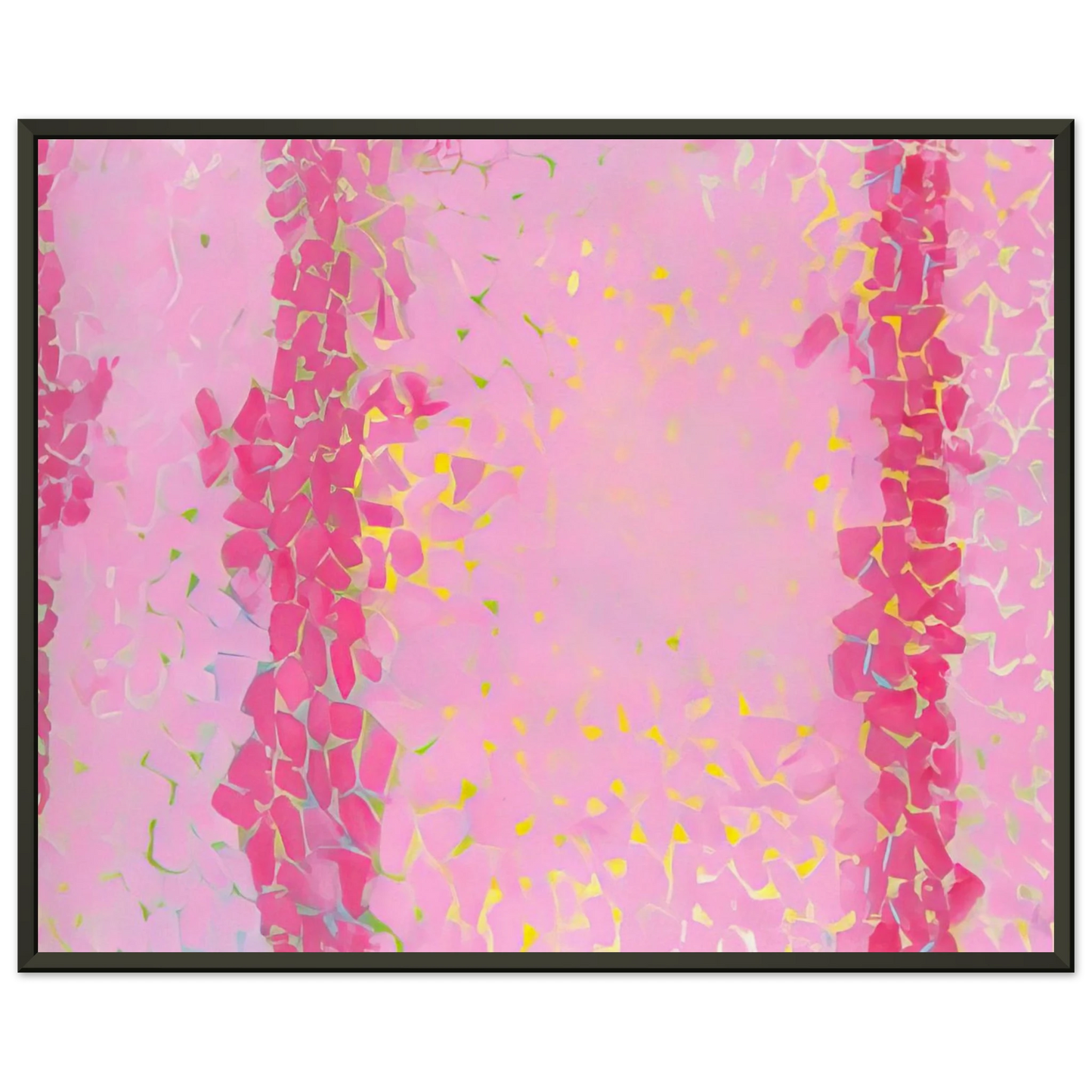 Alma Woodsey Thomas WIND AND CREPE MYRTLE CONCERTO 1973 Framed Art Print - Aluminum Frame - 40x50 cm / 16x20 inches