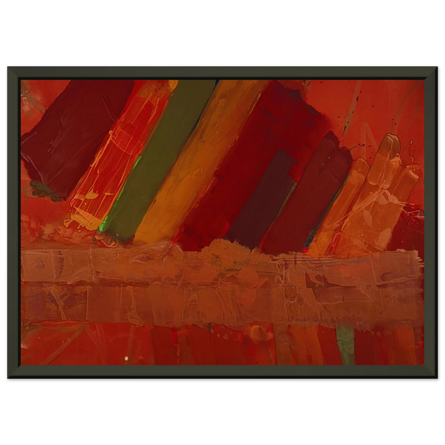 Albert Irvin Seneca 1979 Framed Art Print - Aluminum Frame - 70x100 cm / 28x40 inches